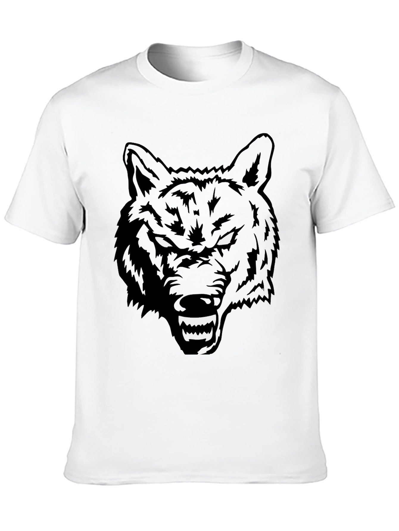 Black Black Wolf Graphic Tee - Men's Short Sleeve Shirt view 10