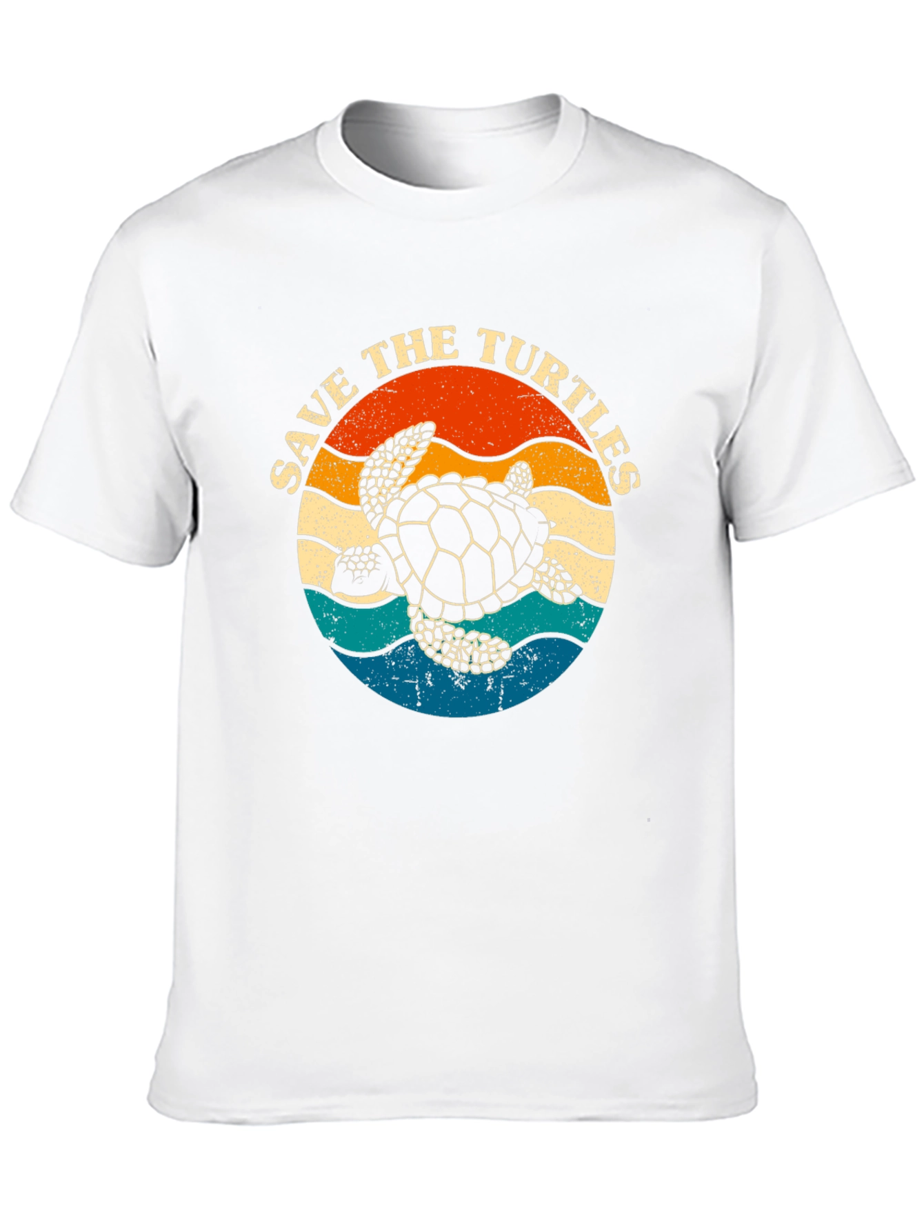 Black Save the Turtles Graphic Tee - Retro Style view 10