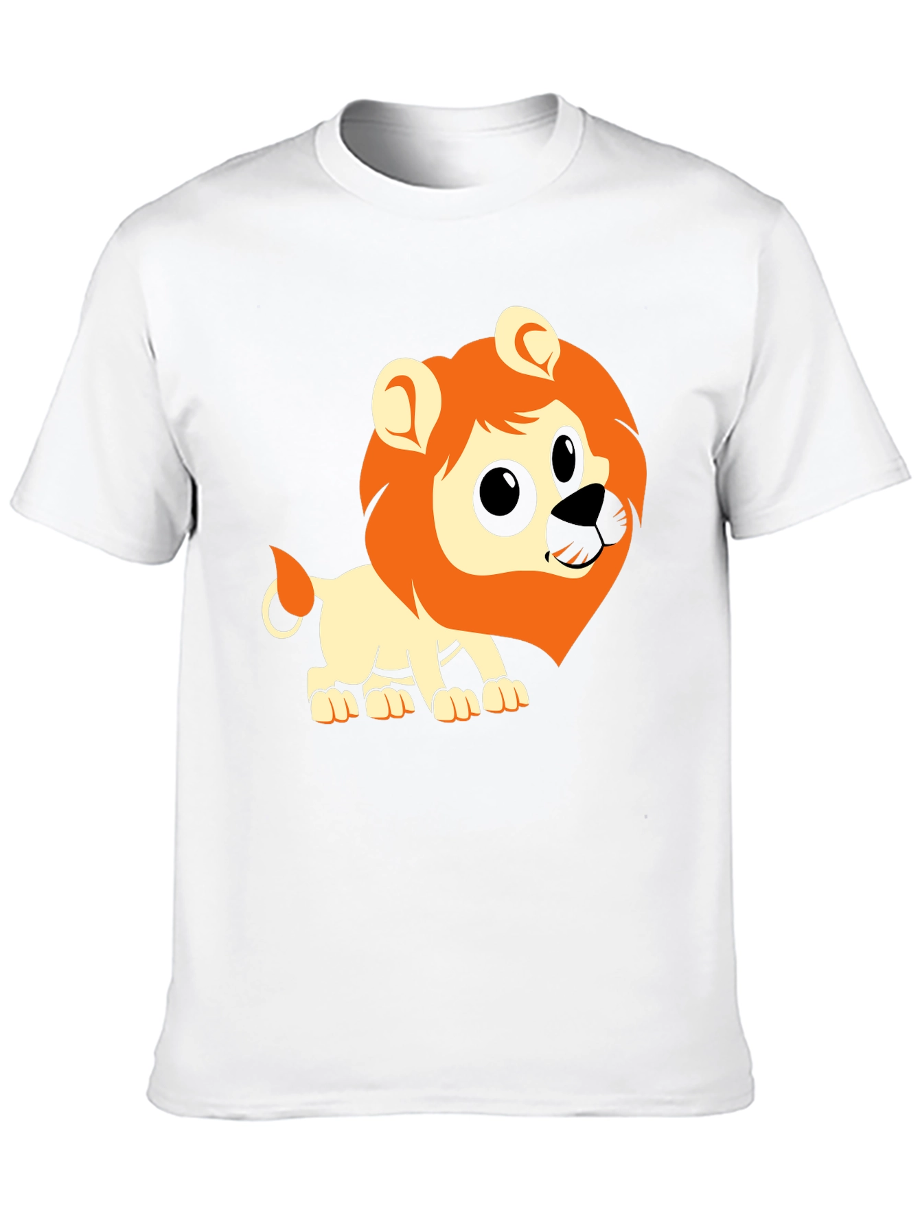 Black Lion Graphic Tee - Black Cotton Casual T-Shirt view 10