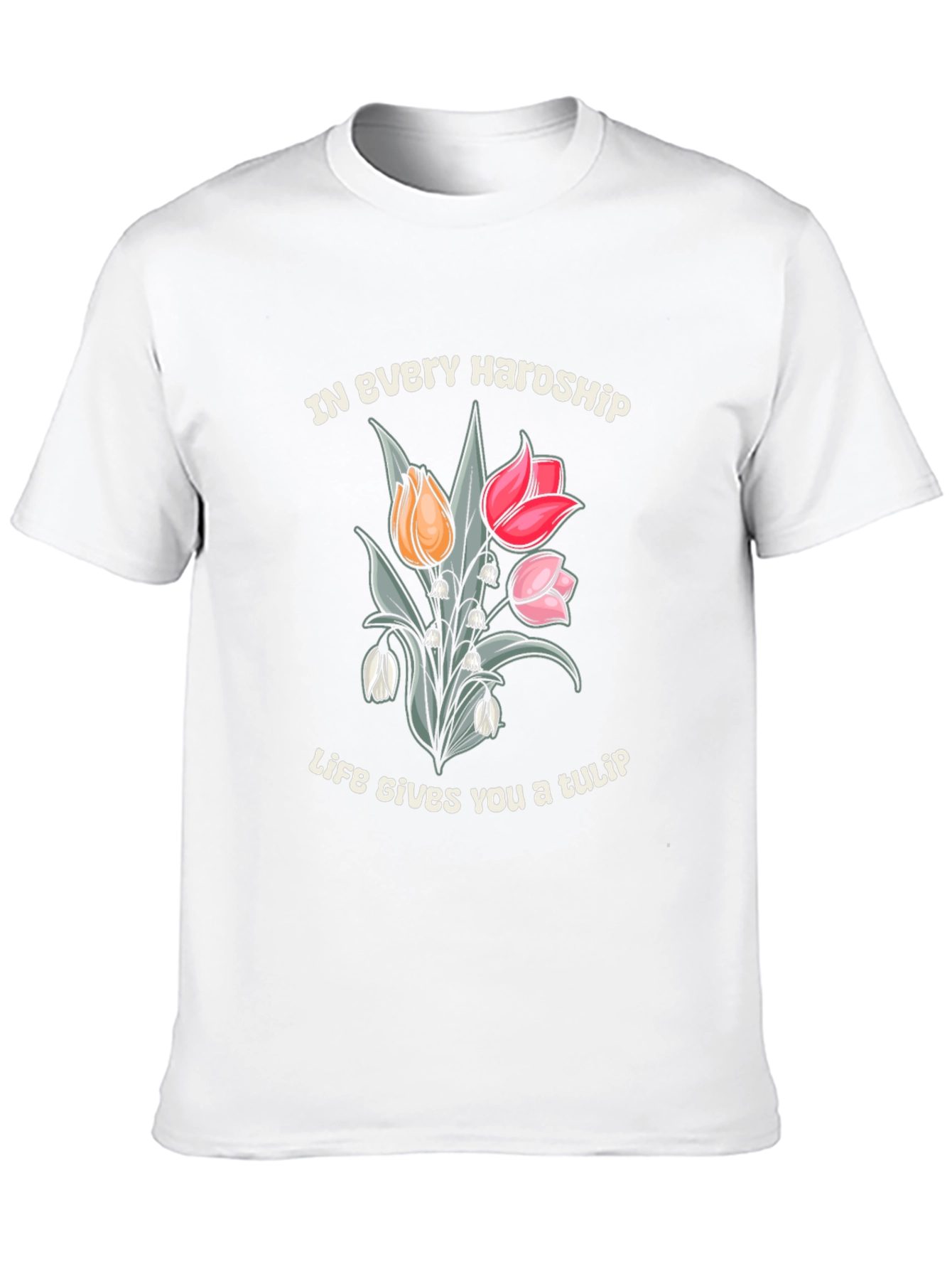 Black In Every Hardship Life Gives You a Tulip T-Shirt view 10