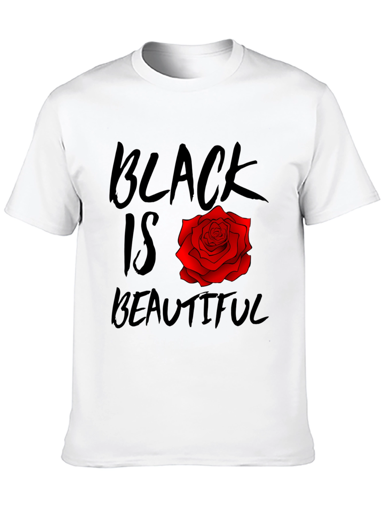 Black Black Is Beautiful Rose T-Shirt view 10