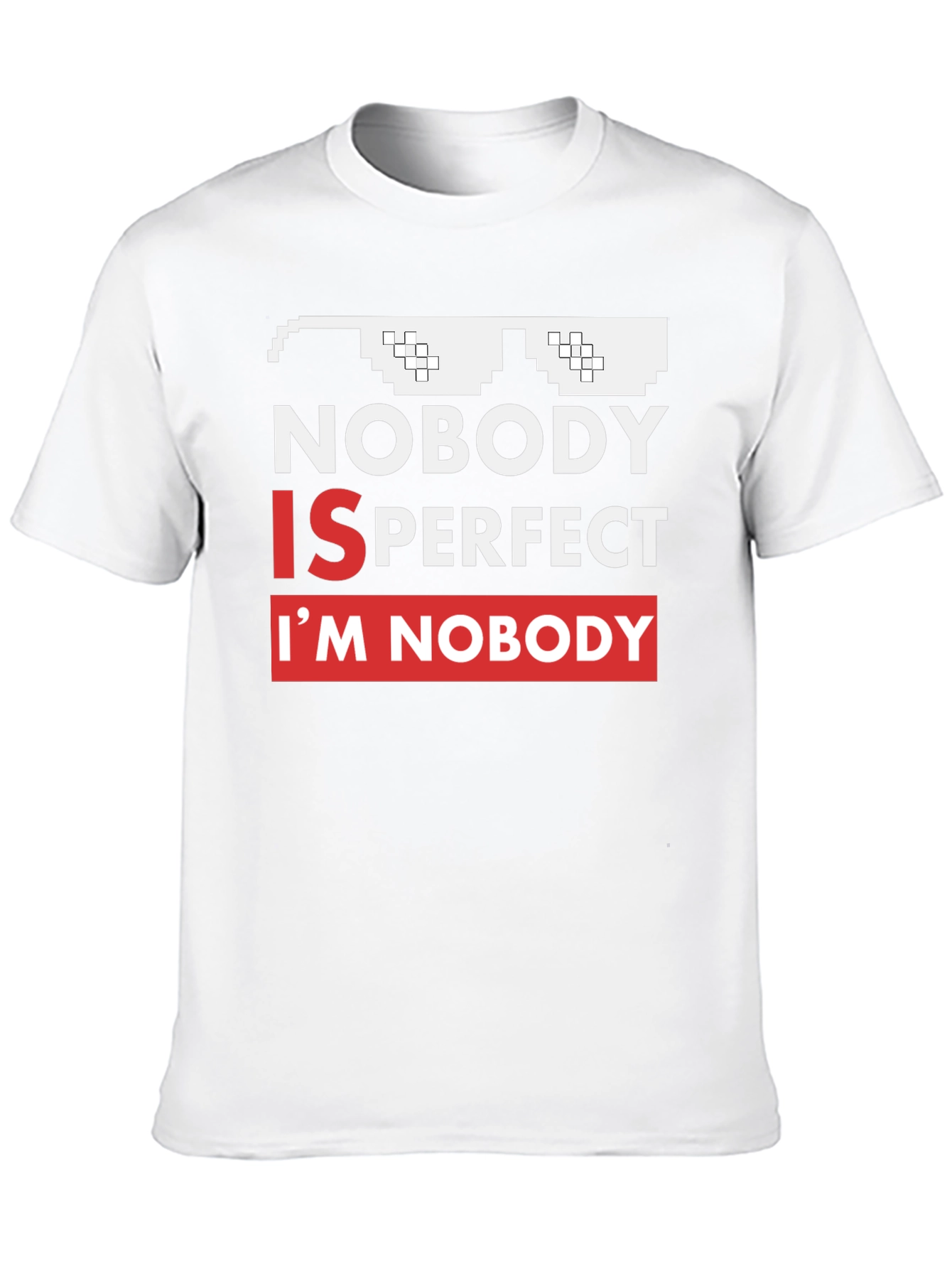 Black Nobody Is Perfect Funny Graphic Tee view 10