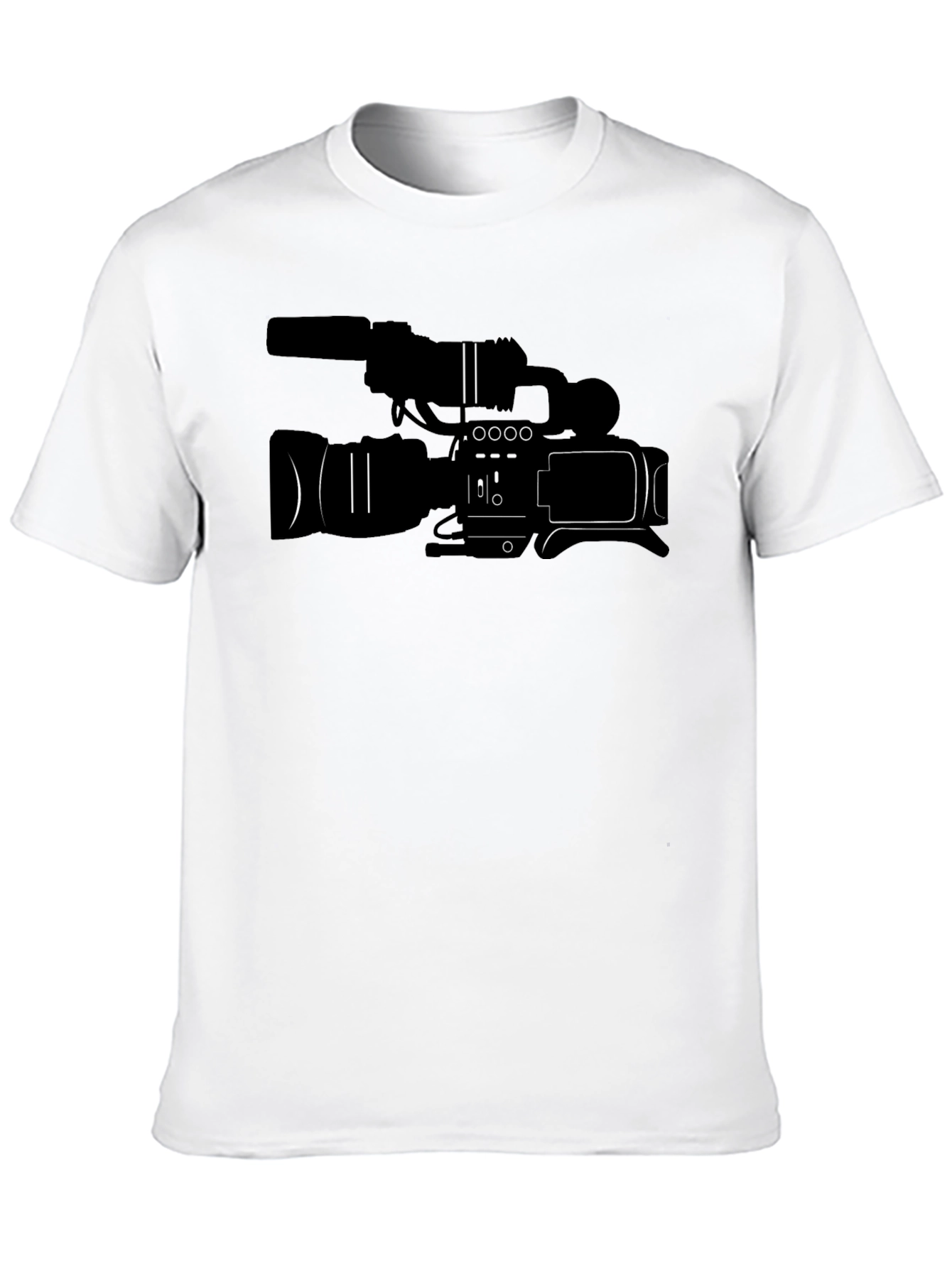 Black Filmmaker's T-Shirt: Camera Graphic Tee view 10