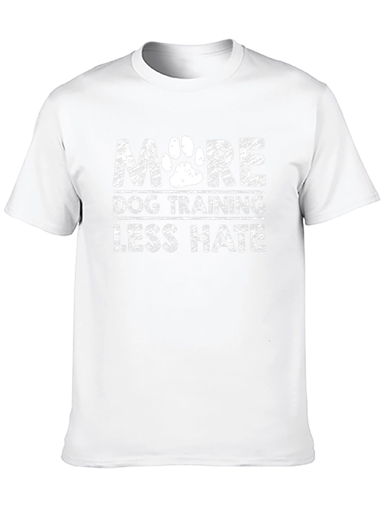 Black More Dog Training Less Hate T-Shirt view 10