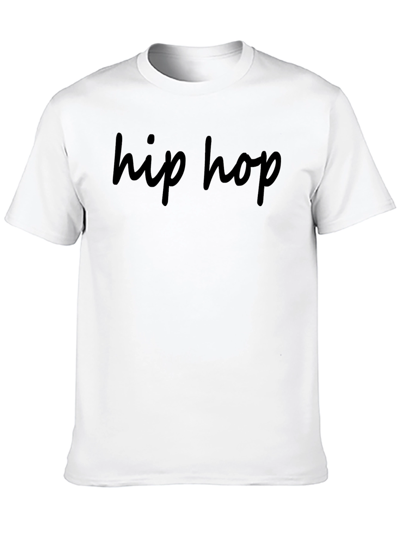 Black Hip Hop Graphic Print Black T-Shirt view 10