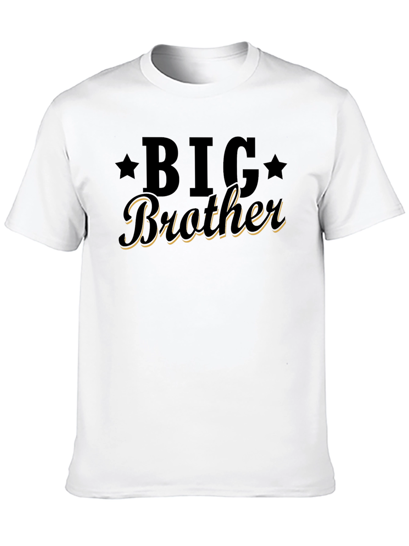 Black Big Brother T-Shirt: Classic Crew Neck Tee view 10