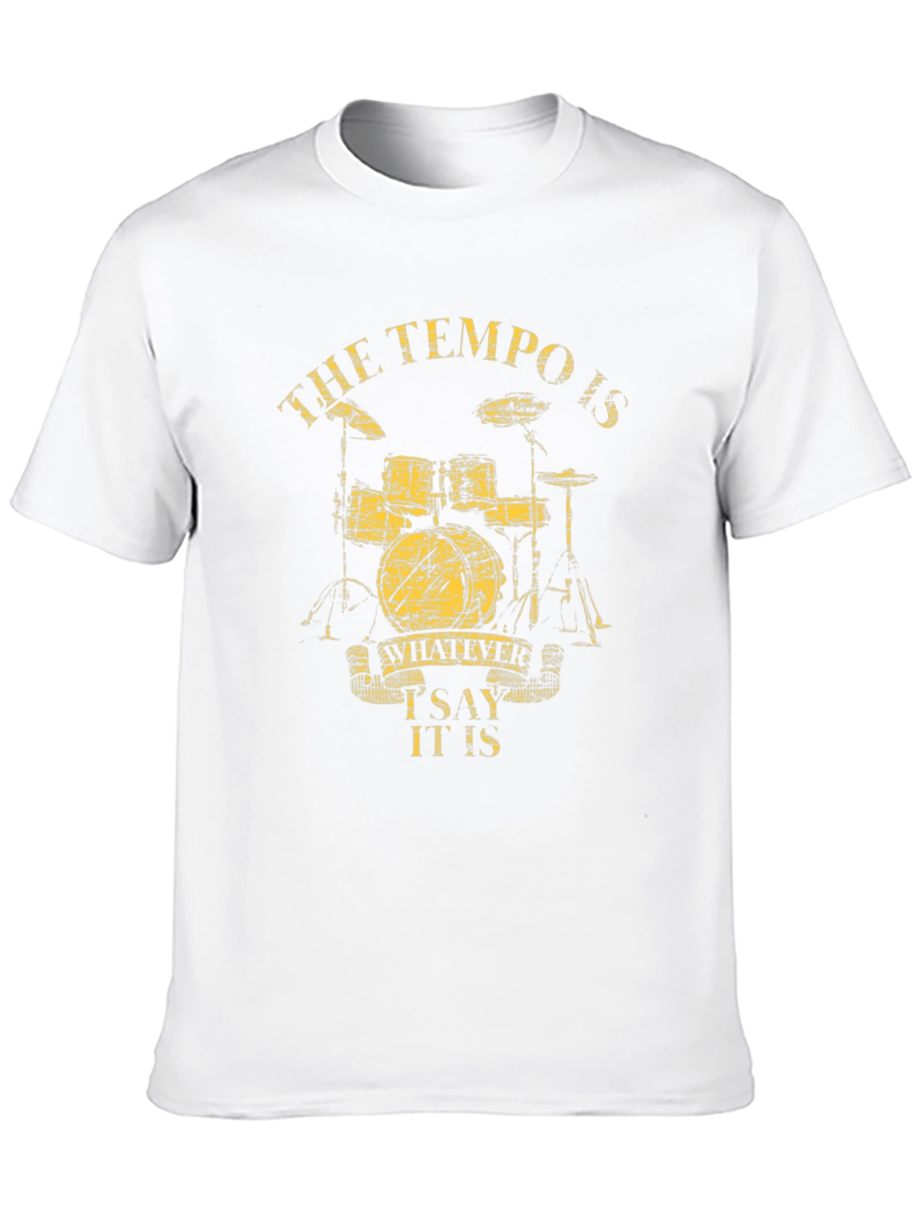 Black Drummer T-Shirt - The Tempo is Whatever I Say It Is - Band Tee view 10