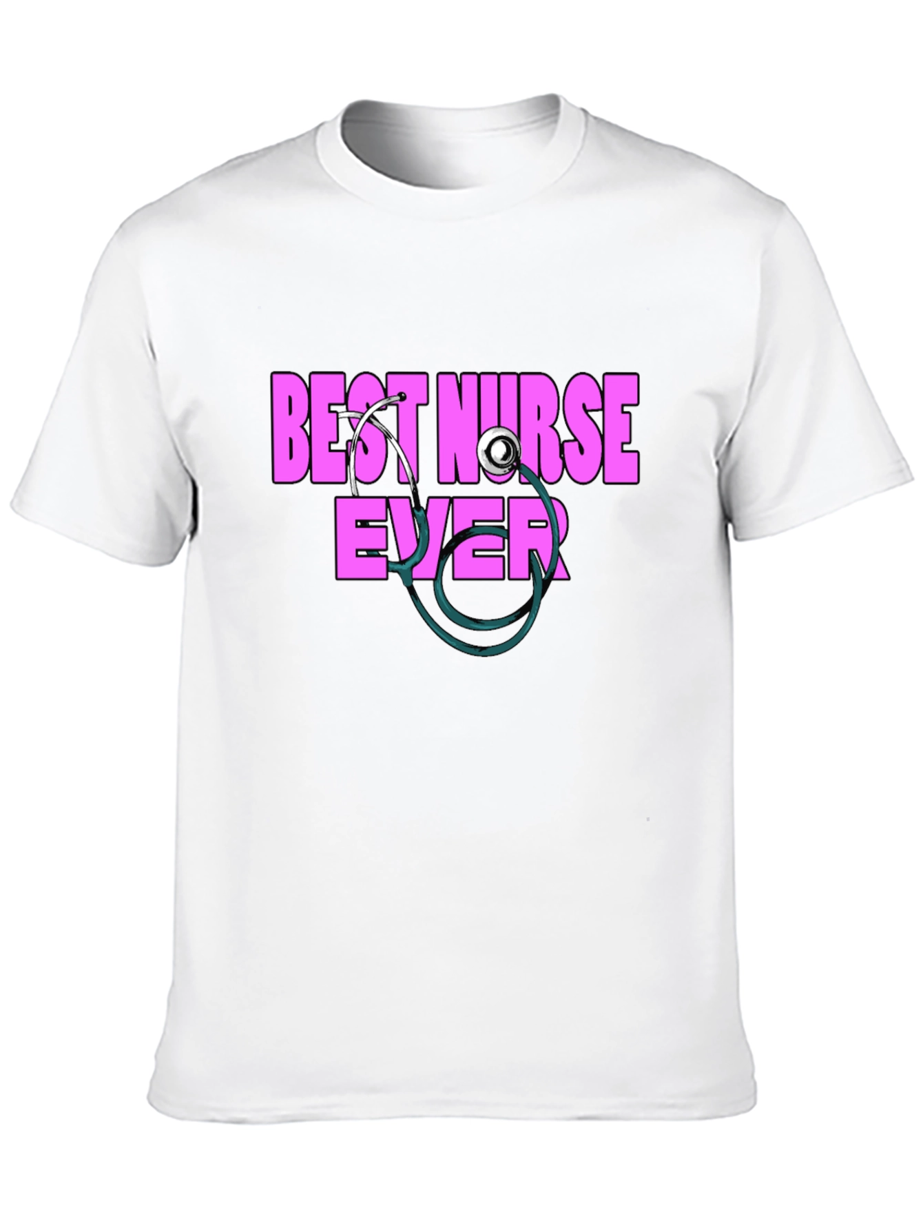 Black Best Nurse Ever T-Shirt - Stylish Medical Apparel view 10
