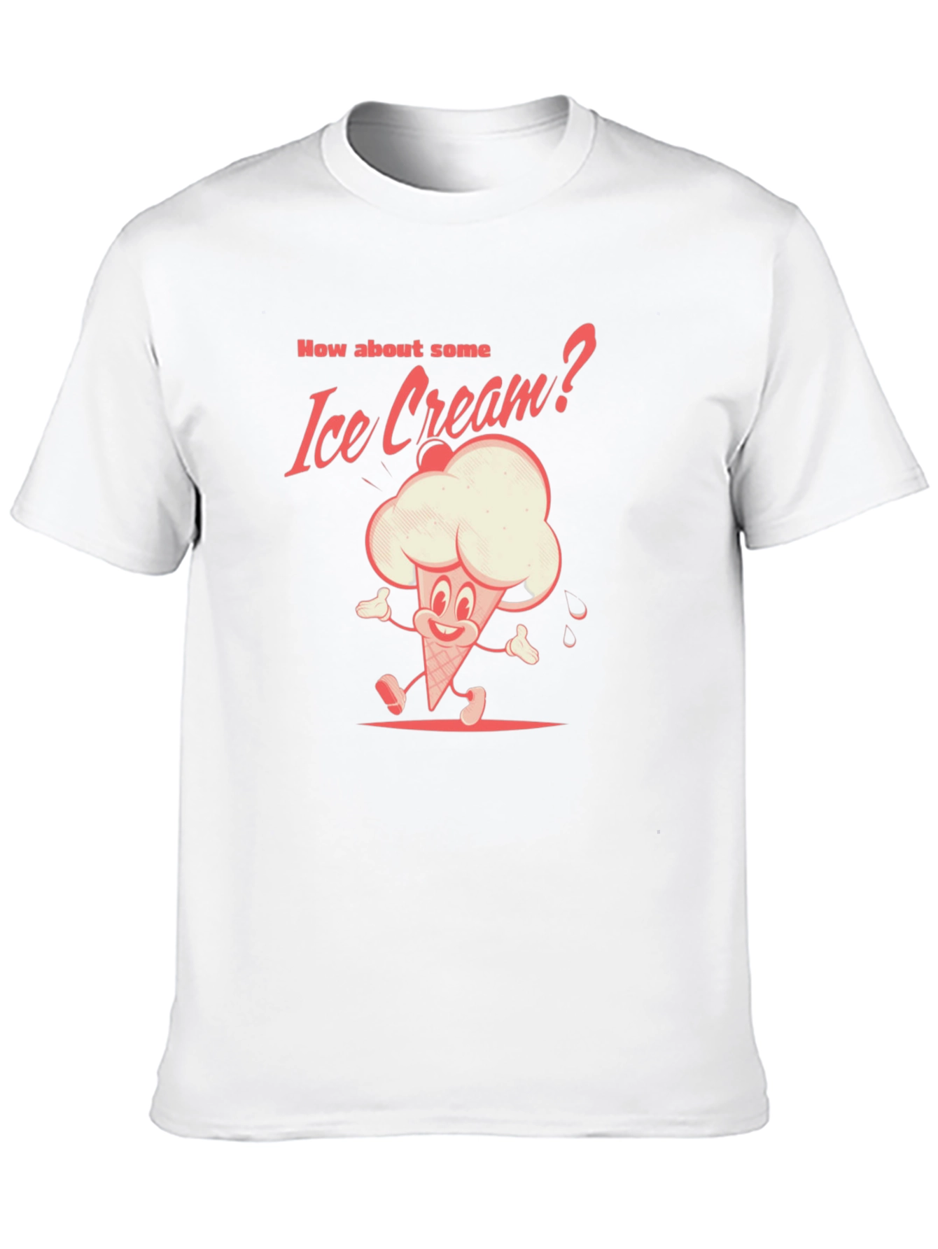 Black Retro Ice Cream T-Shirt - Fun Foodie Tee view 10