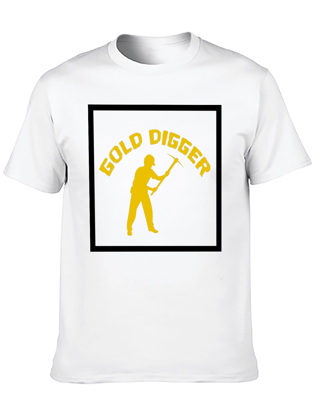 Black Gold Digger T-Shirt - Novelty Graphic Tee view 10