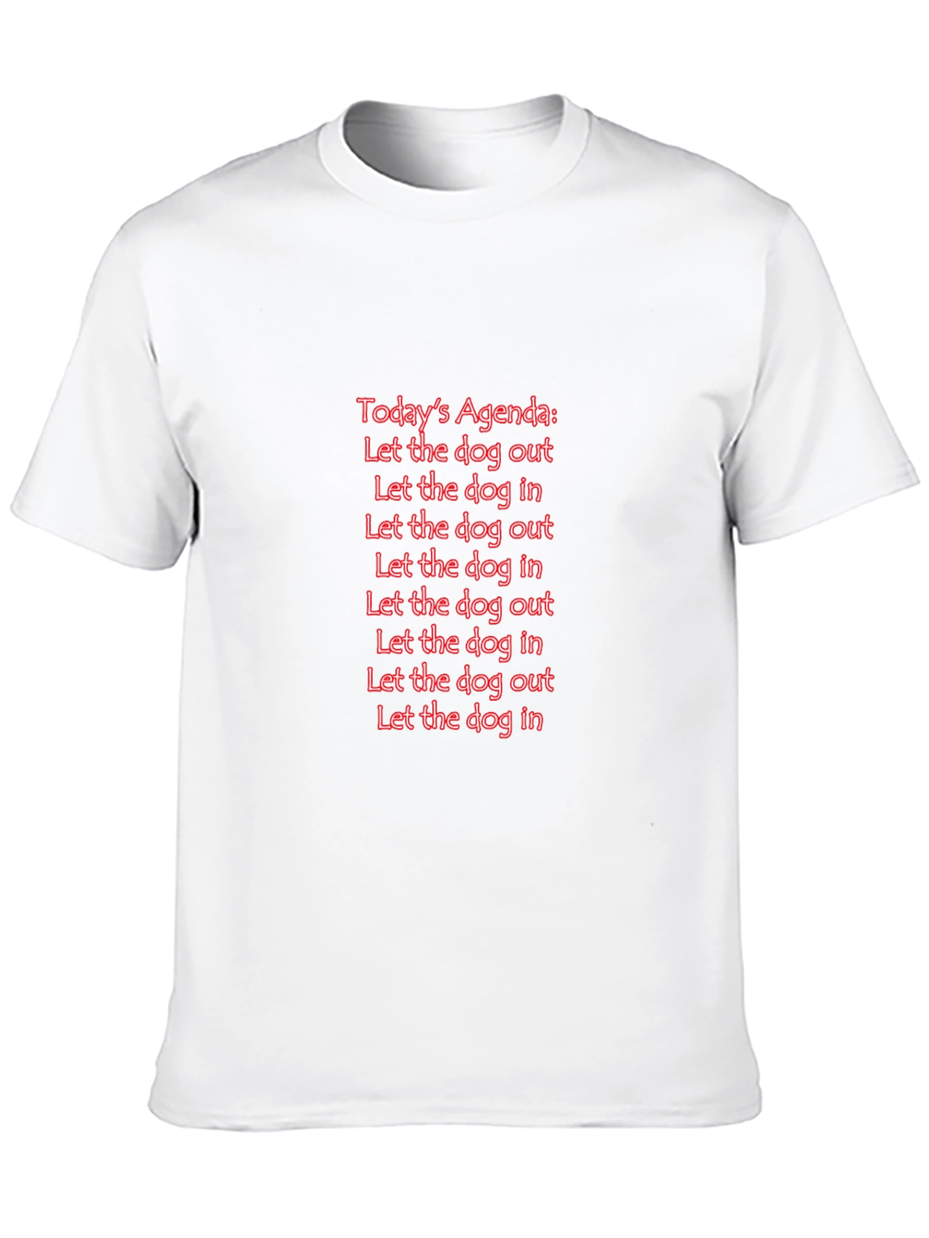 Black Funny Dog Agenda Graphic Tee - Black T-Shirt view 10