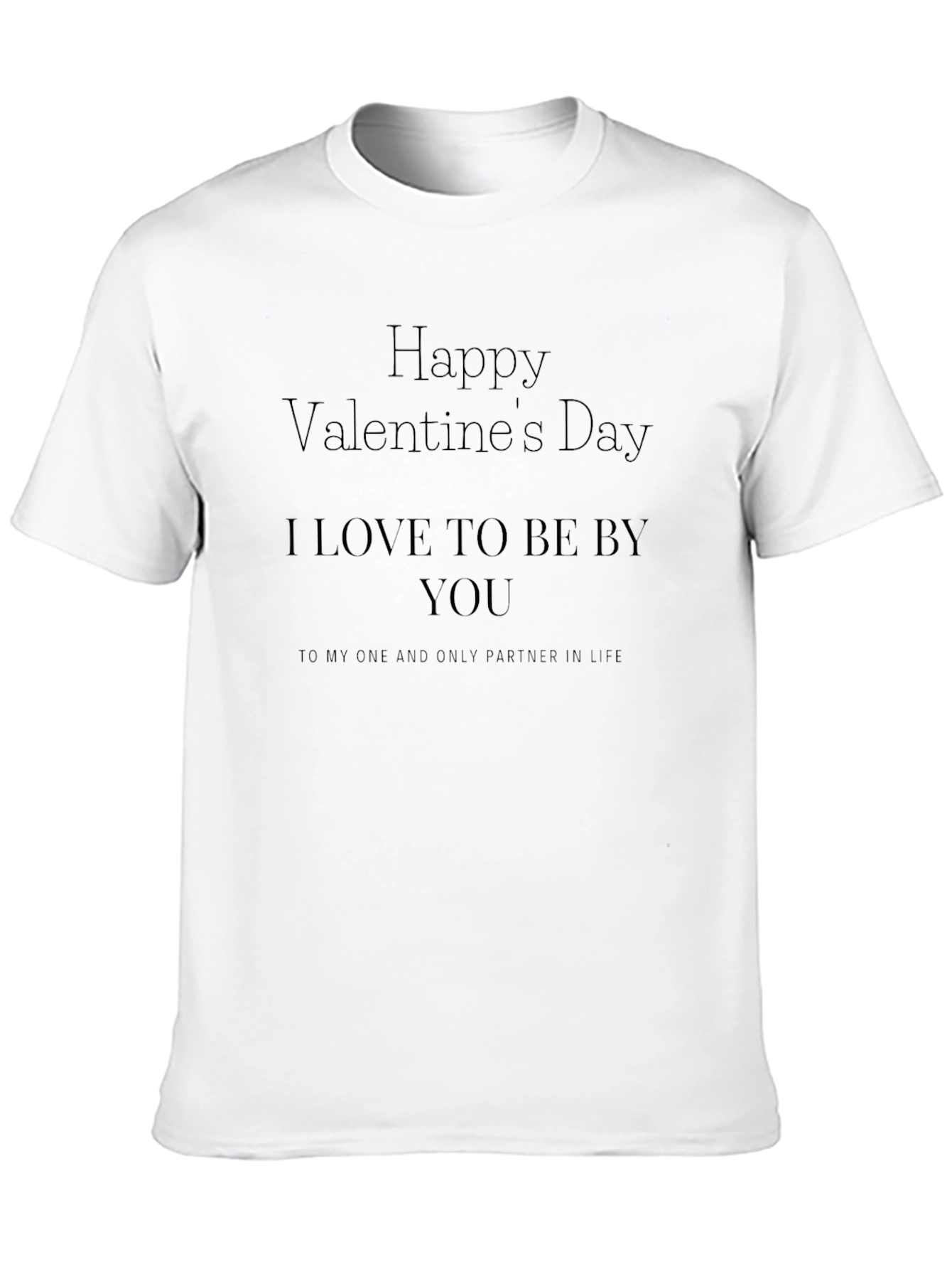 Black Valentine's Day Black T-Shirt - Partner in Life view 10