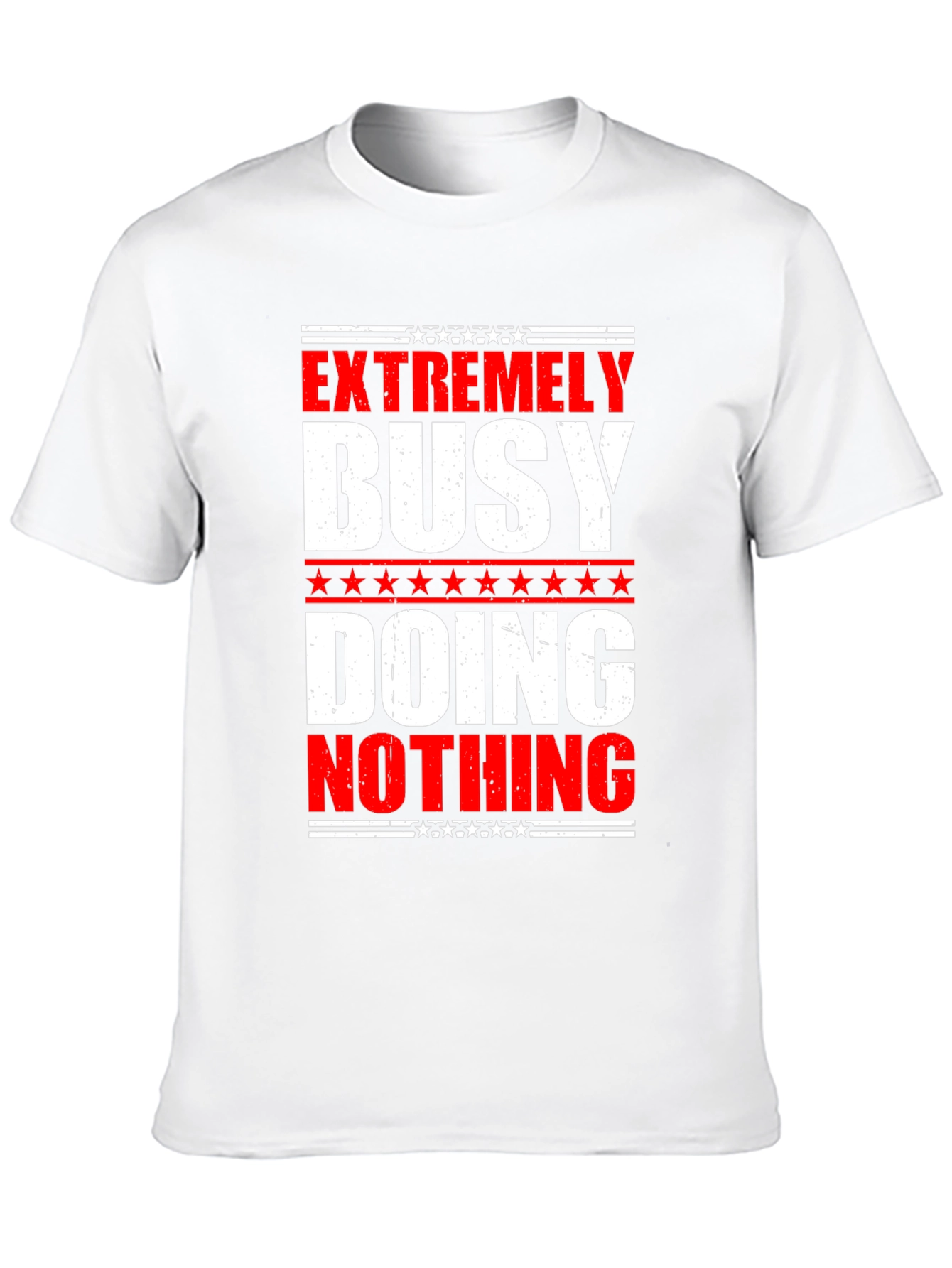 Black Extremely Busy Doing Nothing Graphic Tee view 10