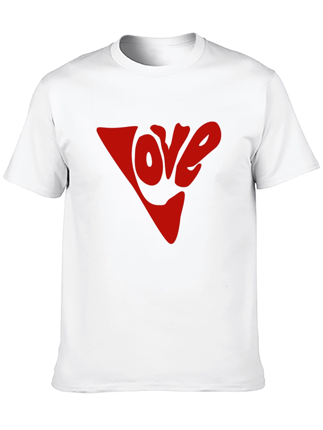 Black Love Graphic Tee - Red Inverted Triangle Print view 10