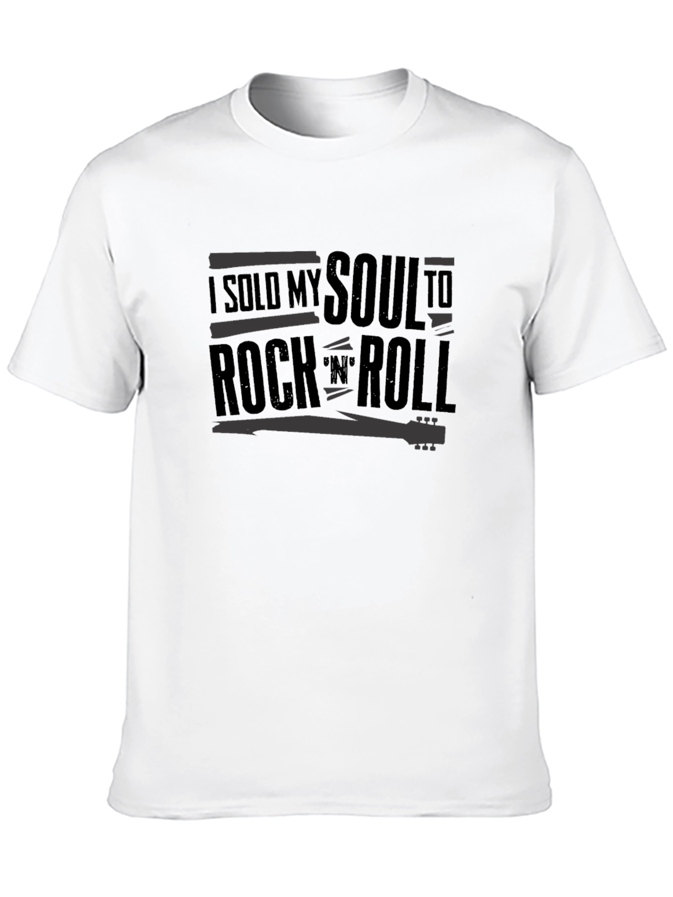 Black I Sold My Soul to Rock 'N' Roll Graphic Tee view 10