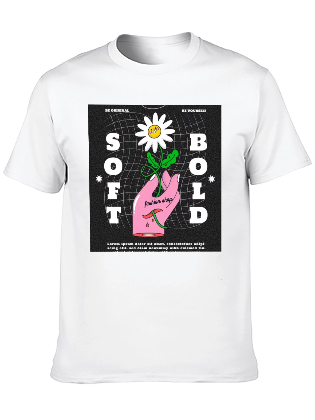 Black Soft & Bold Graphic Tee - Unique Design view 10