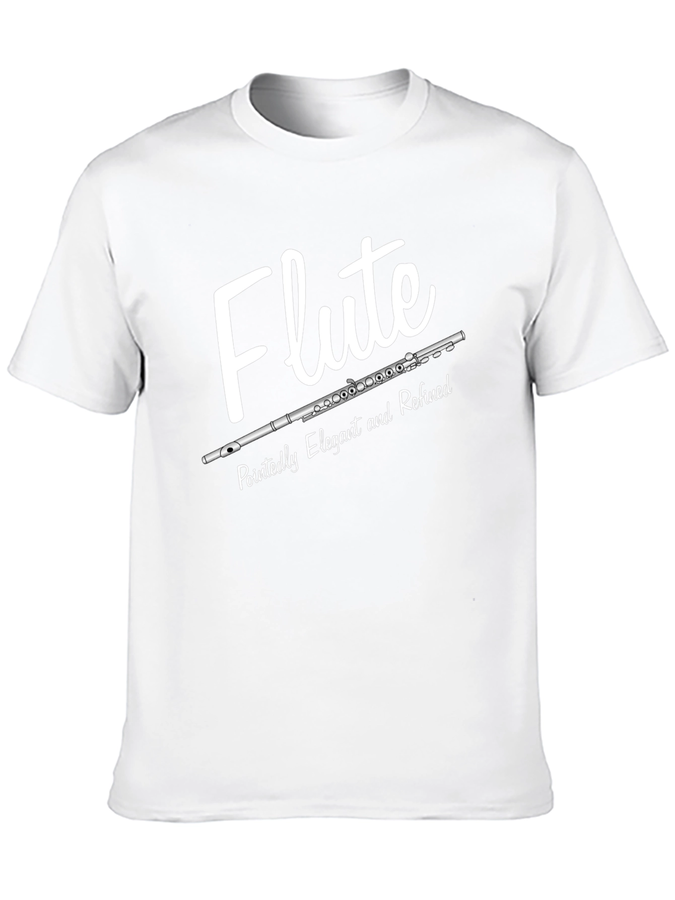 Black Flute Elegant & Refined Graphic T-Shirt view 10
