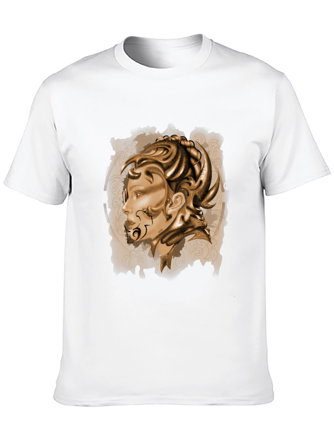 Black Graphic Print Crew Neck T-Shirt view 10