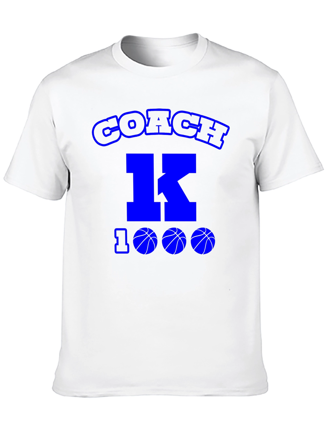 Black Coach K 1000 Wins Basketball T-Shirt view 10