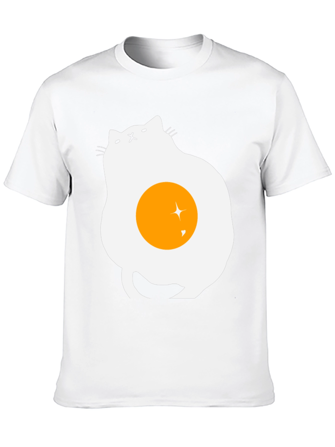 Black Egg Cat Graphic T-Shirt - Unique Design view 10