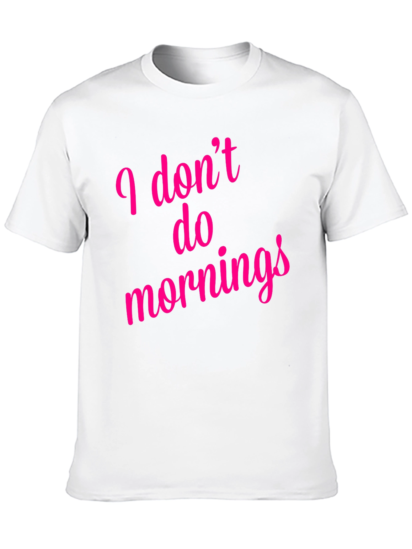 Black I Don't Do Mornings Graphic T-Shirt - Black view 10