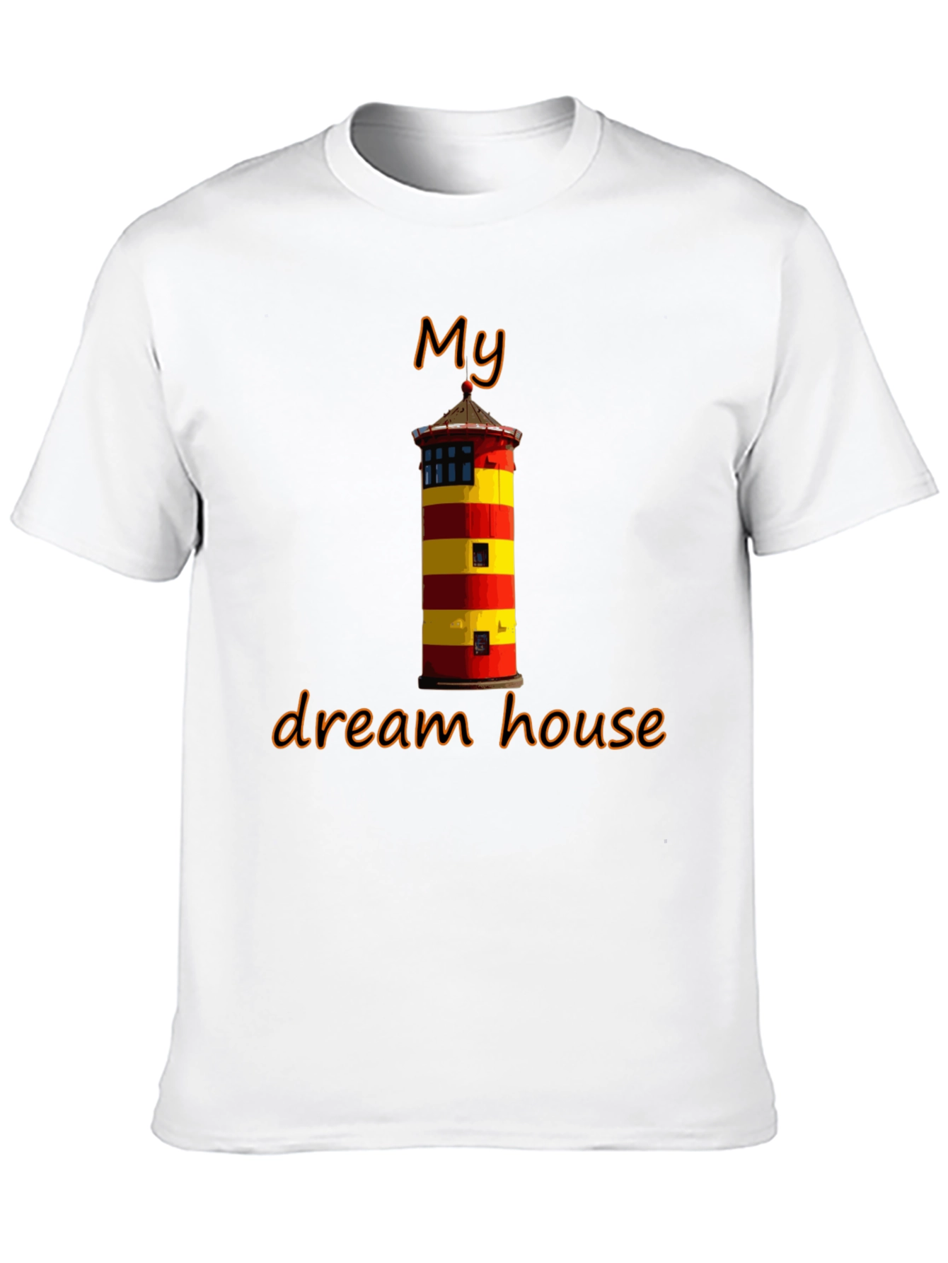 Black My Dream House T-Shirt: Lighthouse Graphic Tee view 10