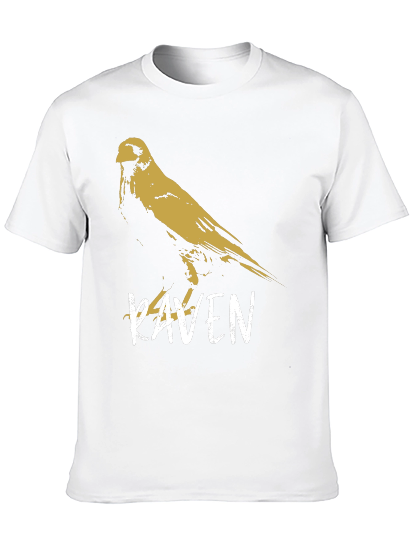 Black Raven Graphic T-Shirt - Stylish Bird Design view 10