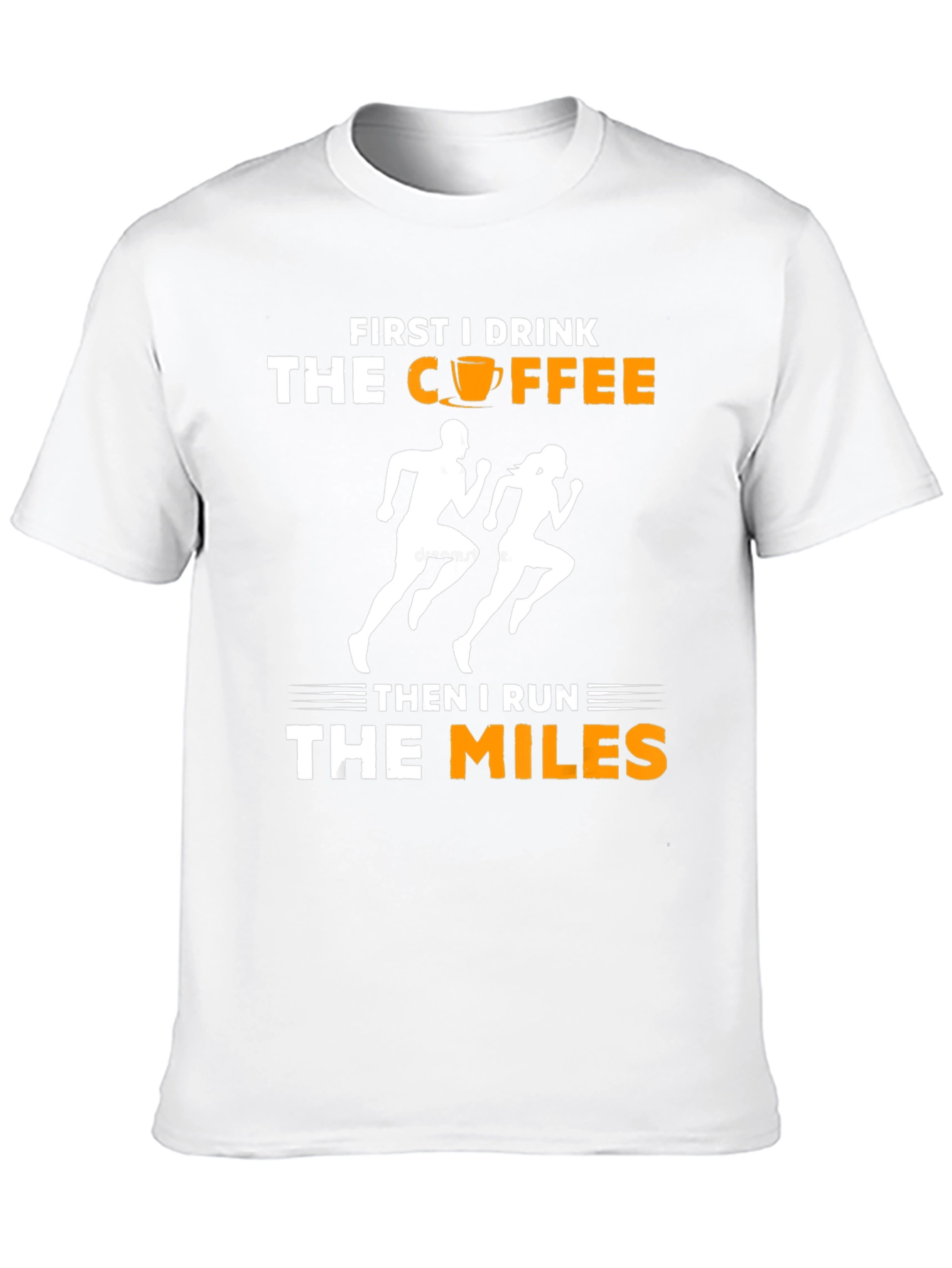 Black First I Drink Coffee Then I Run T-Shirt view 10