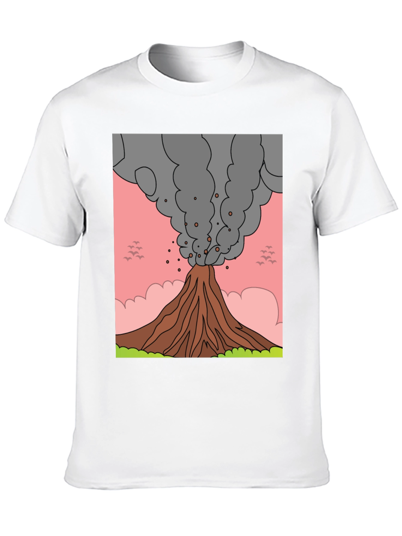 Black Volcano Graphic Tee - Erupting Style! view 10