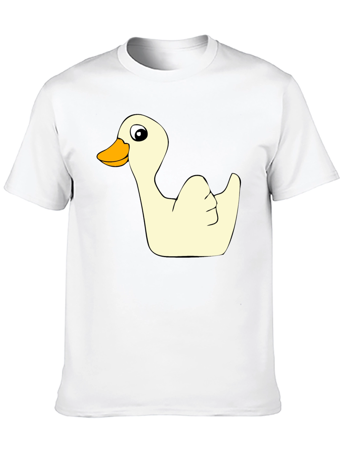 Black Funny Duck Graphic Black T-Shirt view 10