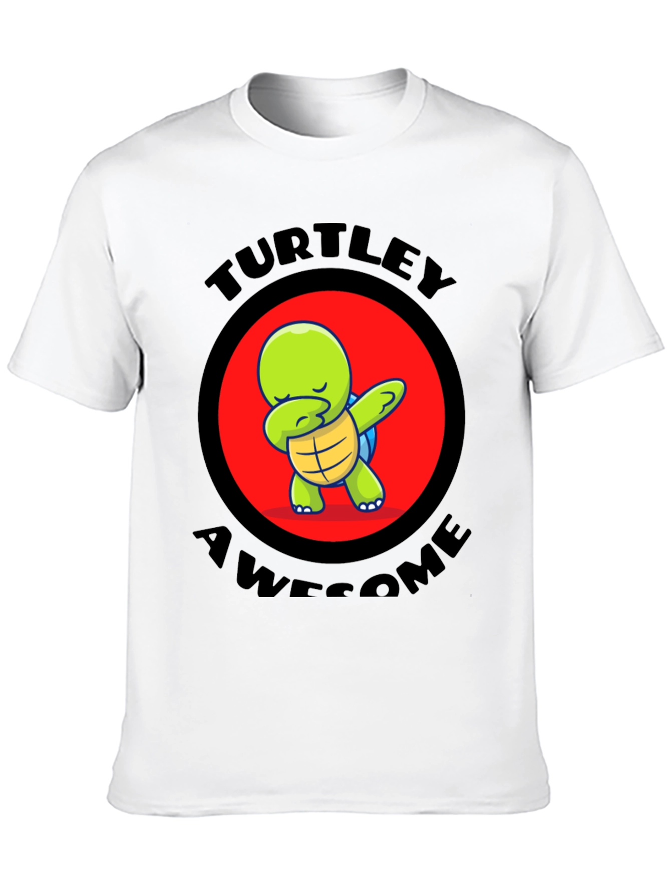 Black Turtley Awesome Turtle Dabbing T-Shirt view 10
