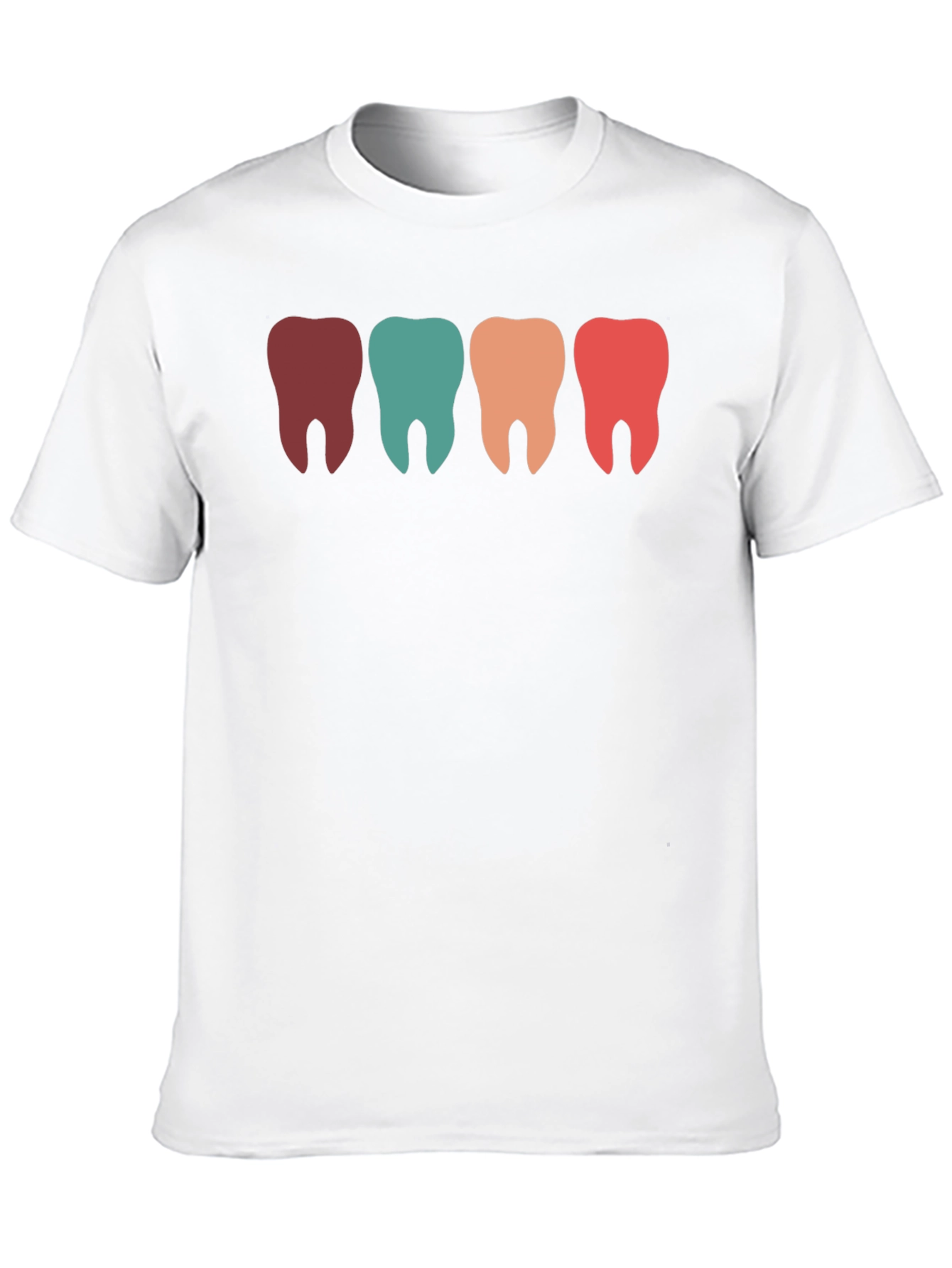 Retro Dental T-Shirt: Colorful Teeth Design - 10
