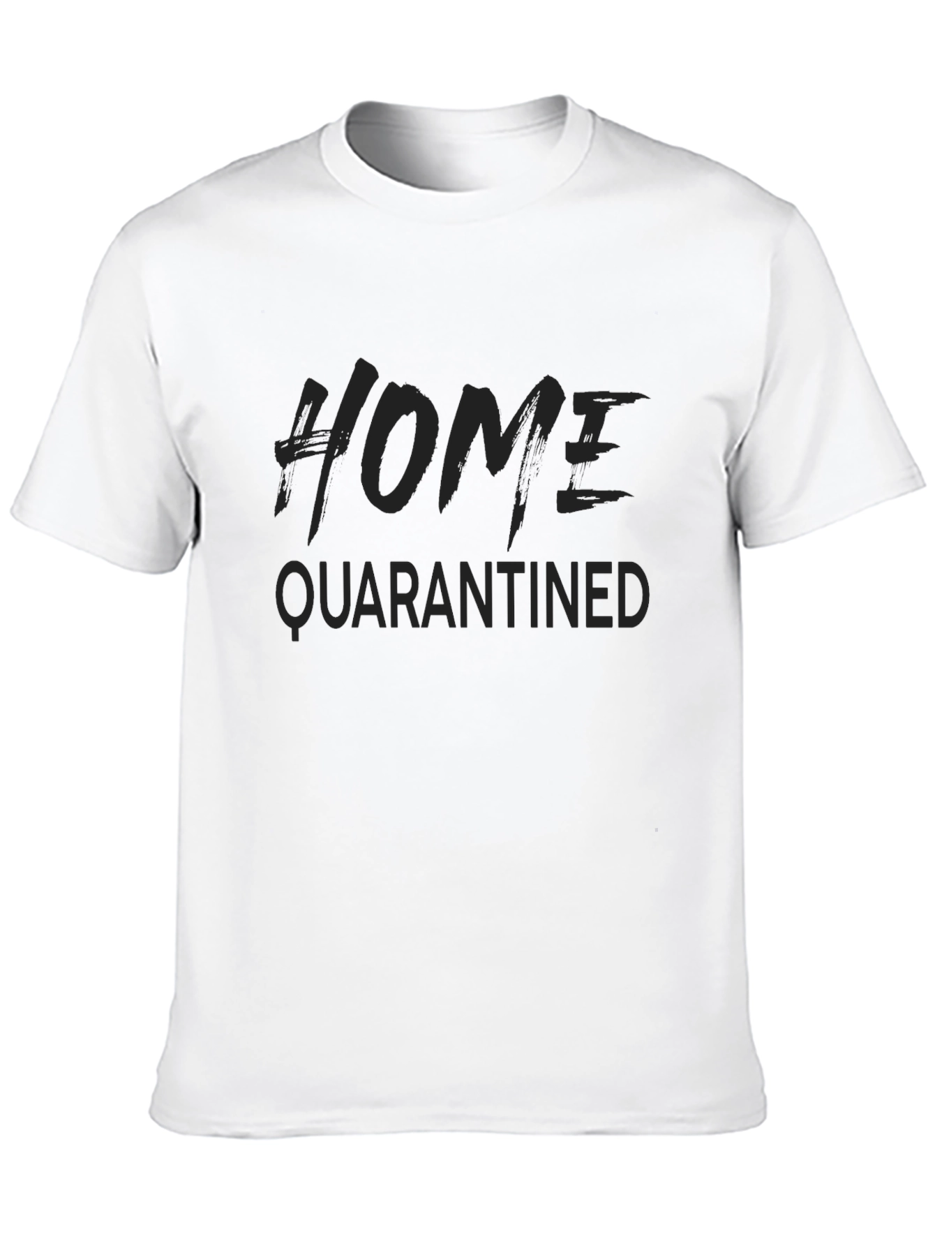 Black Home Quarantined Black T-Shirt view 10