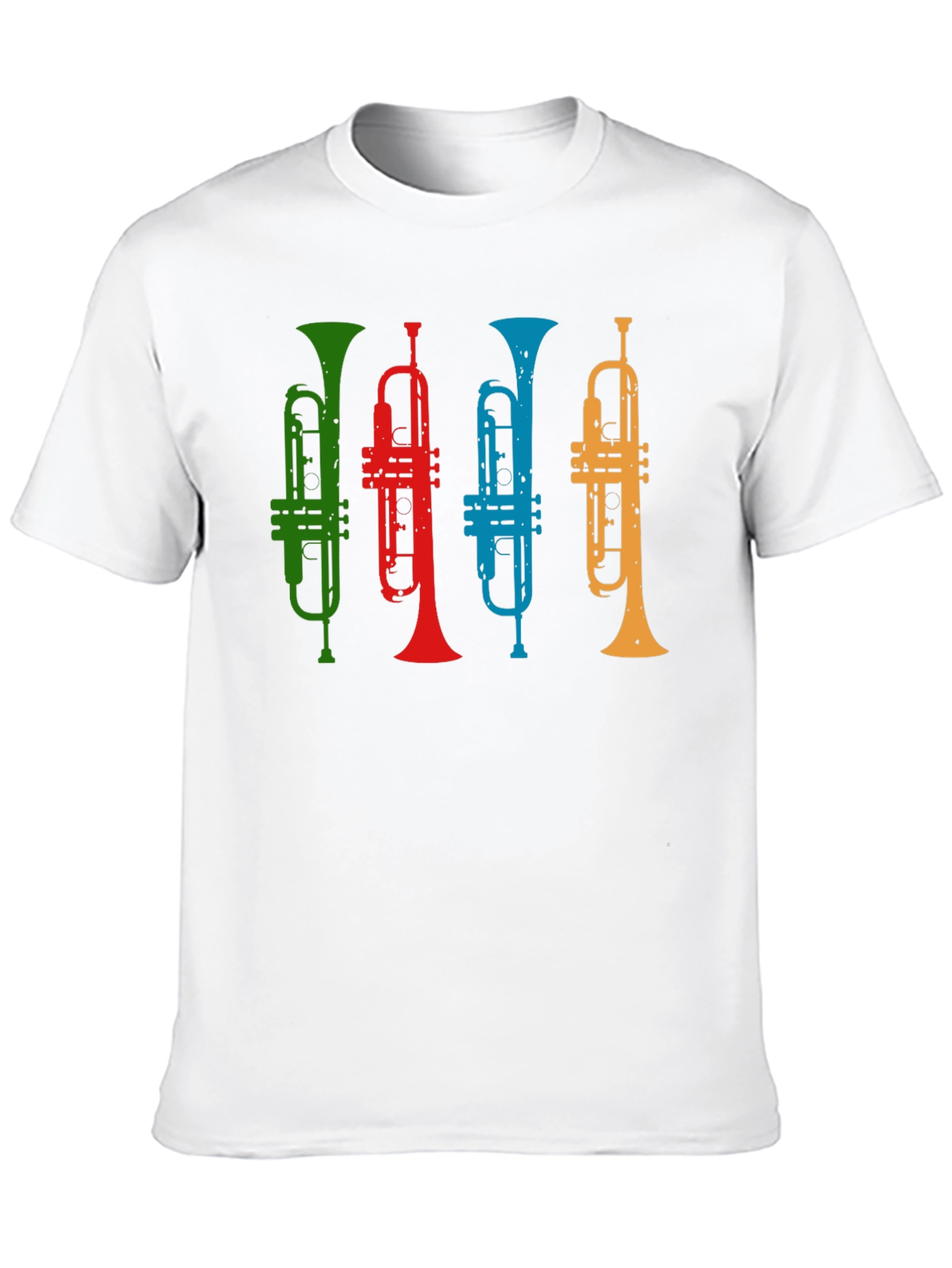 Black Colorful Trumpet T-Shirt - Music Lover Tee view 10