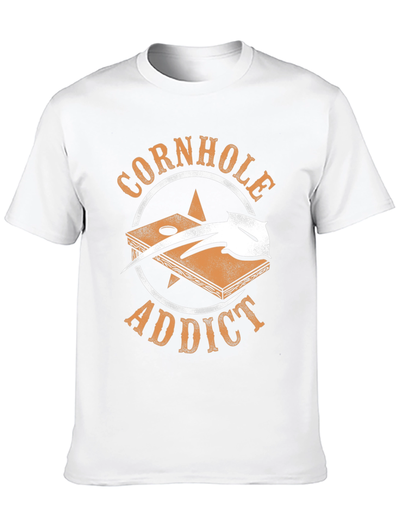 Black Cornhole Addict Graphic T-Shirt view 10