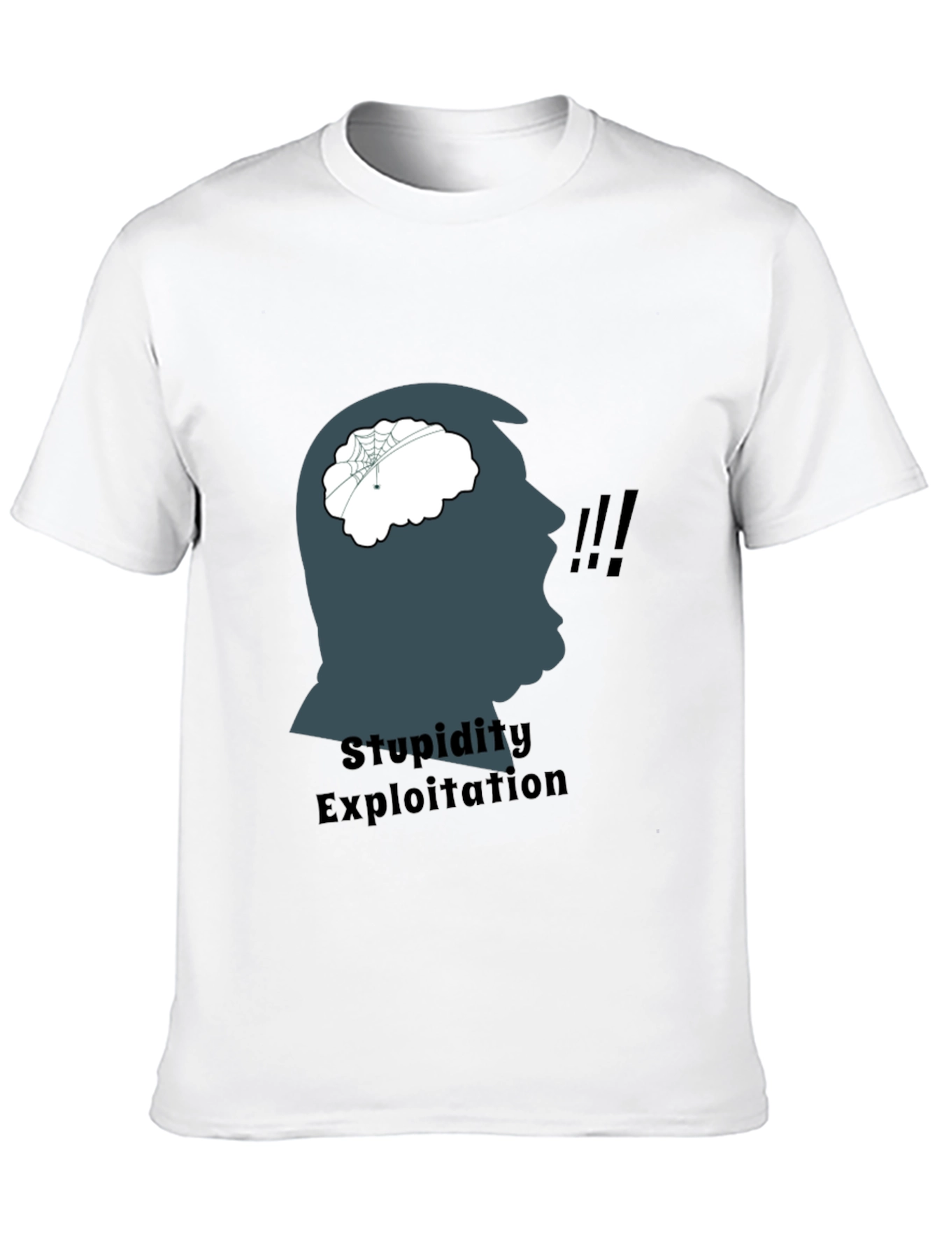 Black Stupidity Exploitation Graphic Tee view 10