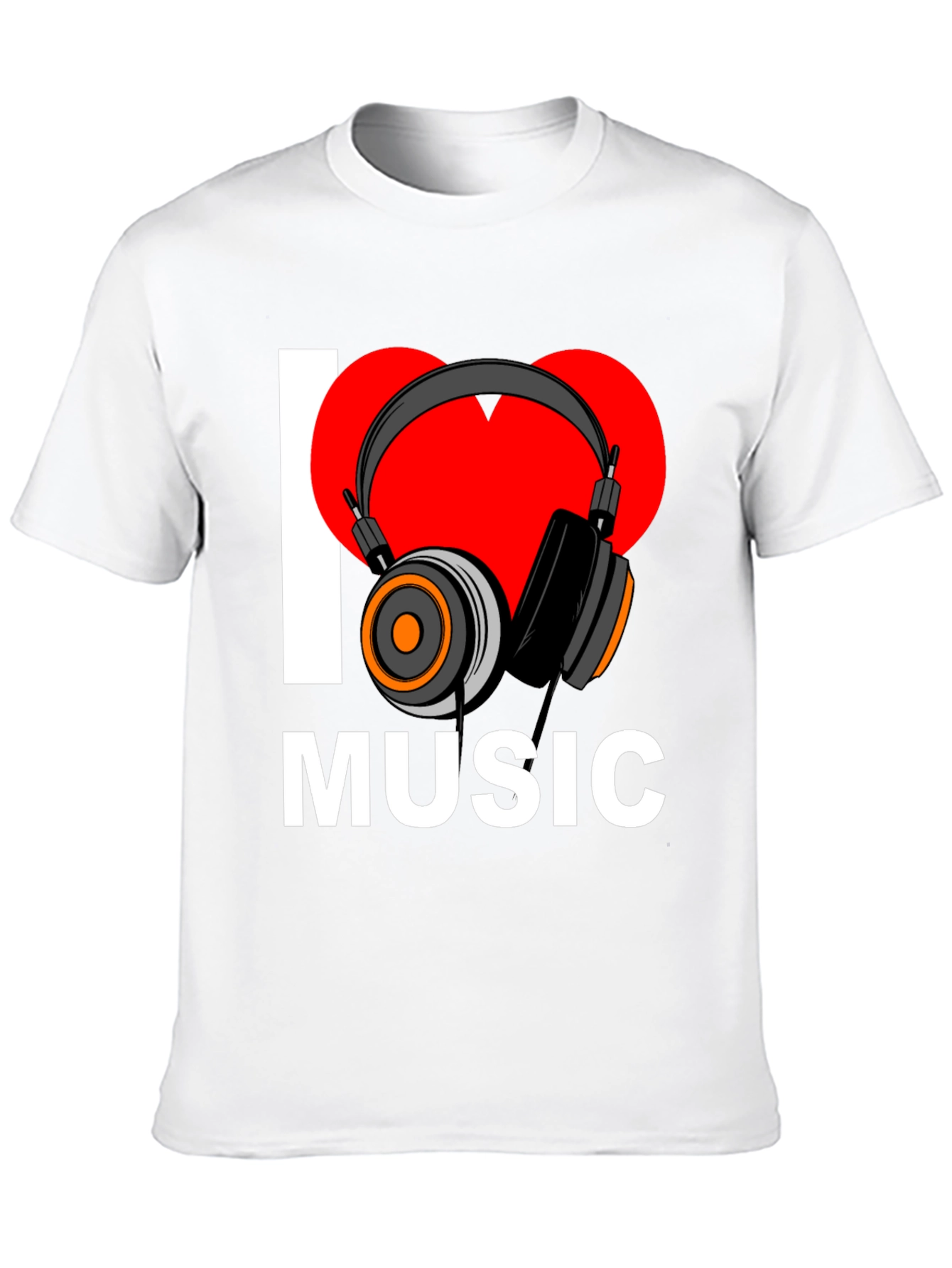 Black I Heart Music Graphic T-Shirt - Black view 10