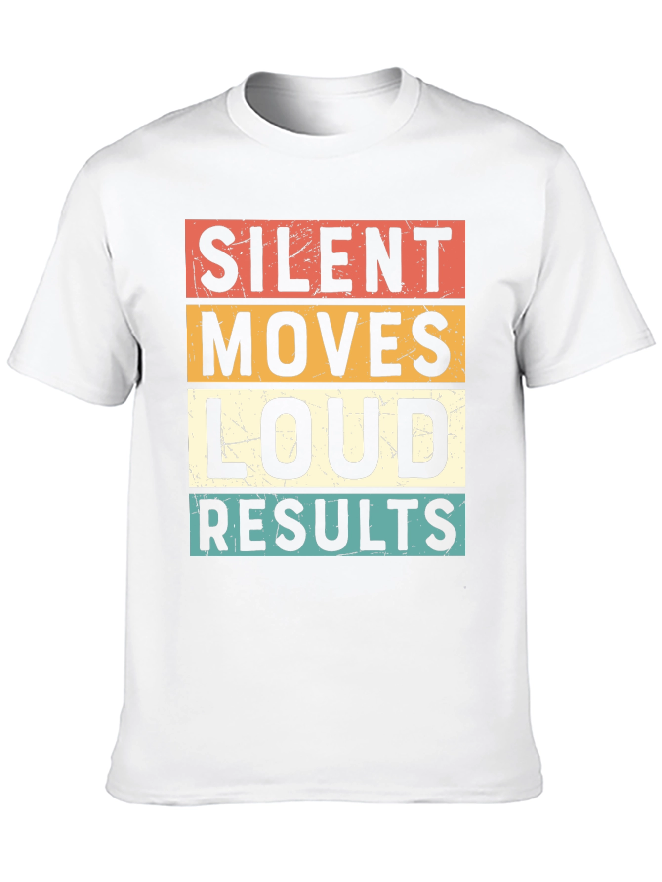 Black Silent Moves Loud Results Graphic Tee view 10