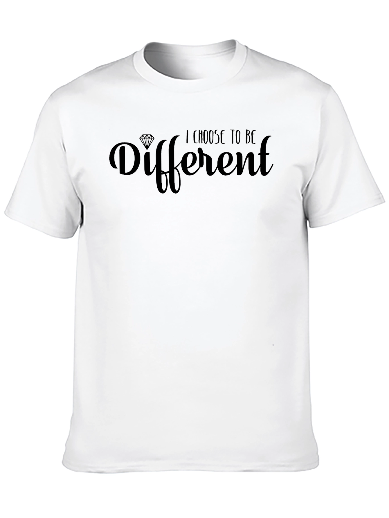 Black I Choose To Be Different Graphic T-Shirt view 10