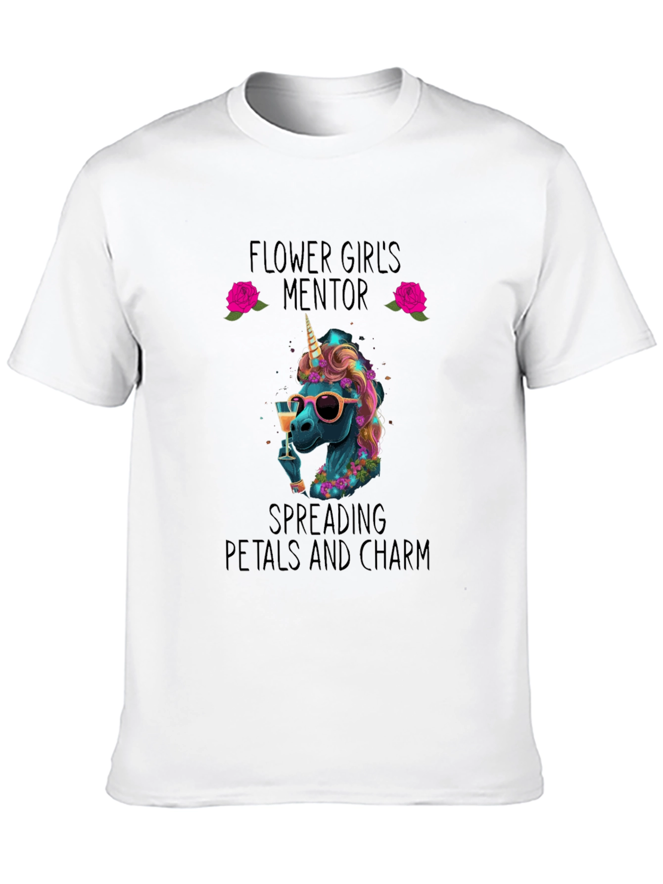 Black Flower Girl's Mentor Graphic T-Shirt view 10