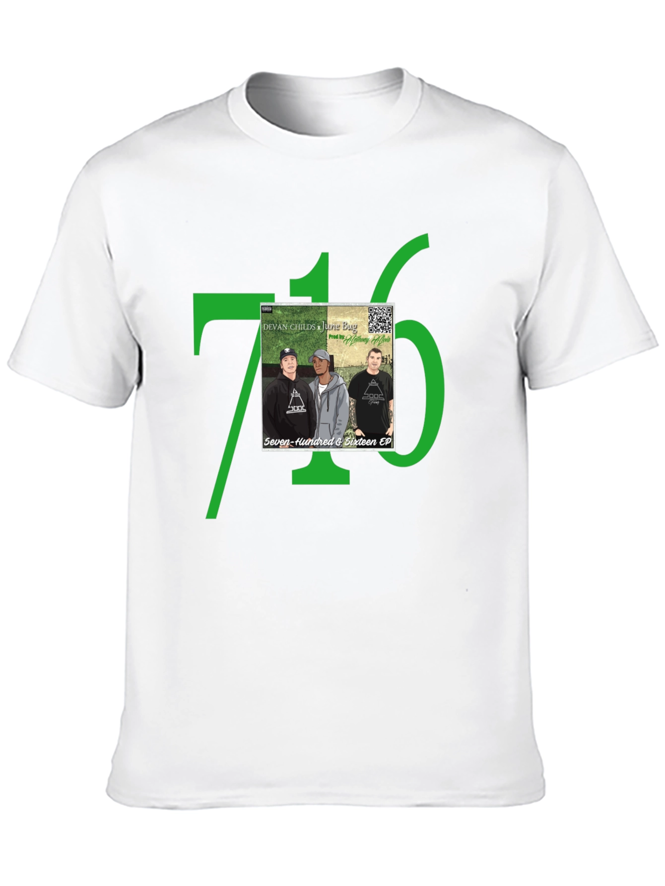 Black 716 Album Cover Graphic T-Shirt view 10