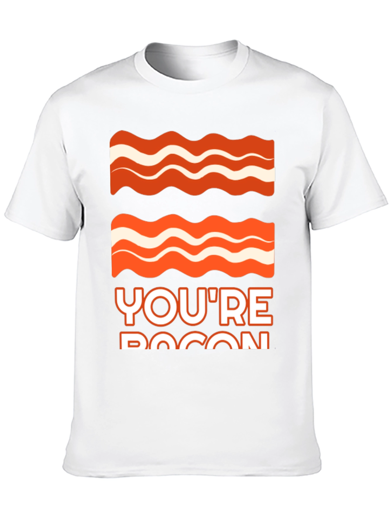 Black Bacon Graphic Tee - You're Bacon Funny T-Shirt view 10