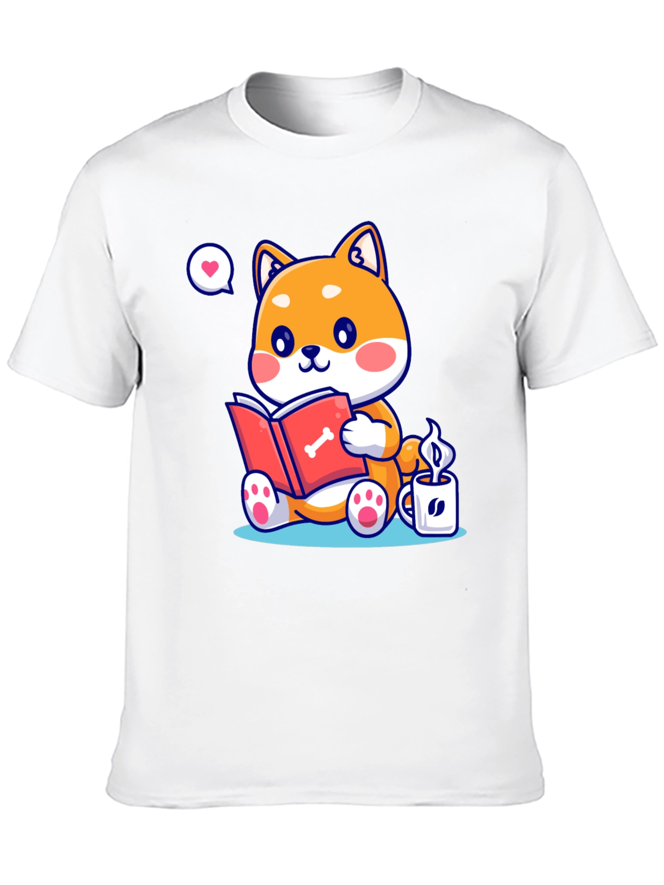 Black Dog Lover T-Shirt - Shiba Inu Reading view 10