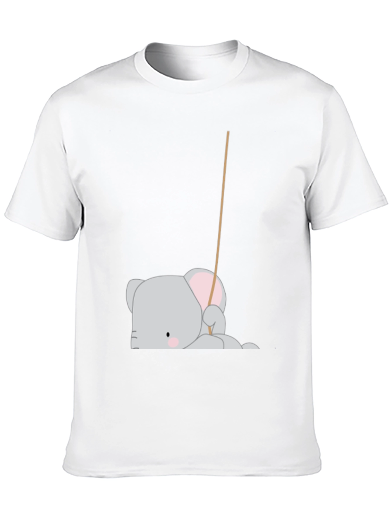 Black Cute Elephant T-Shirt - Black view 10