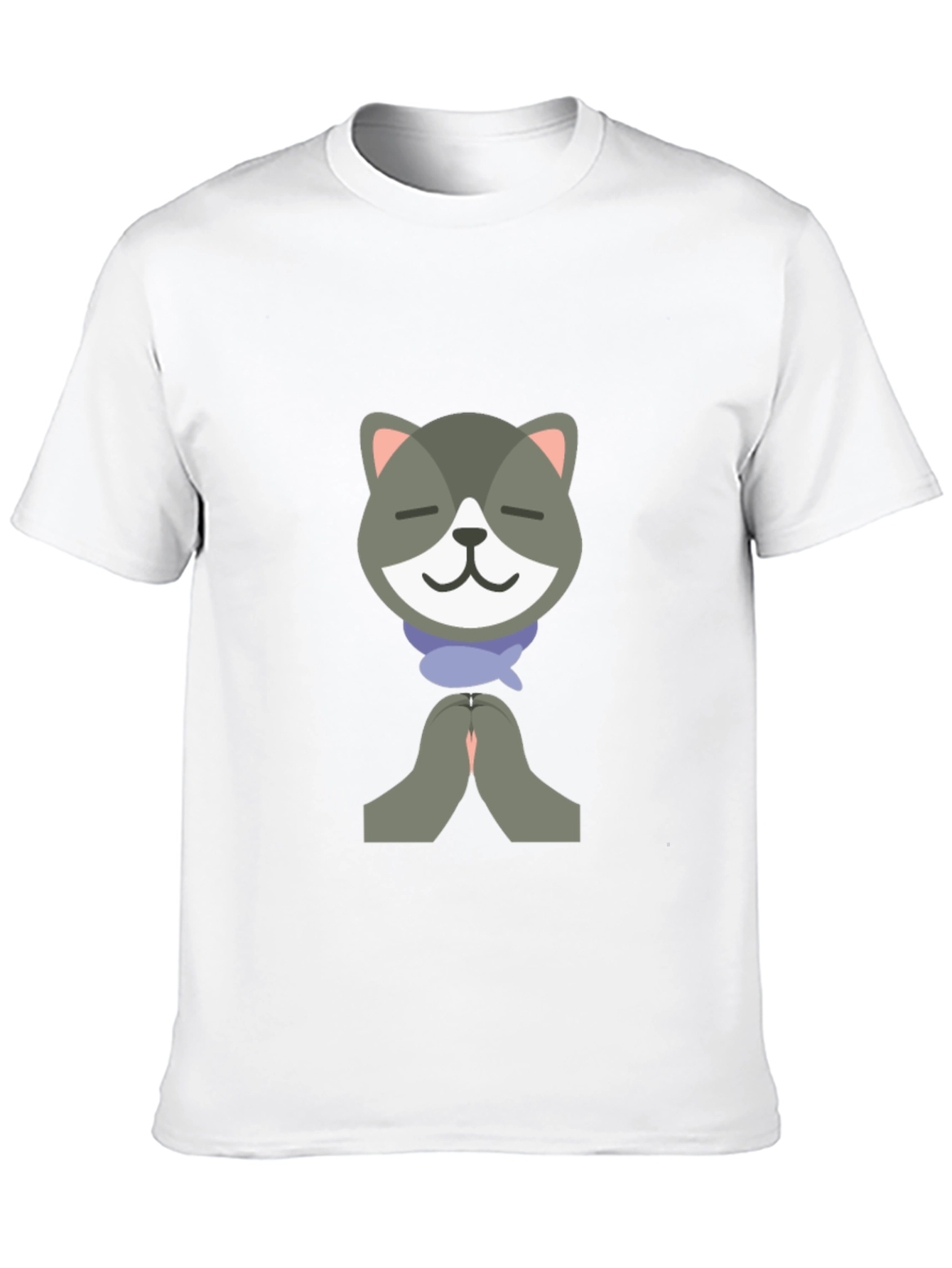 Black Namaste Cat Graphic T-Shirt view 10