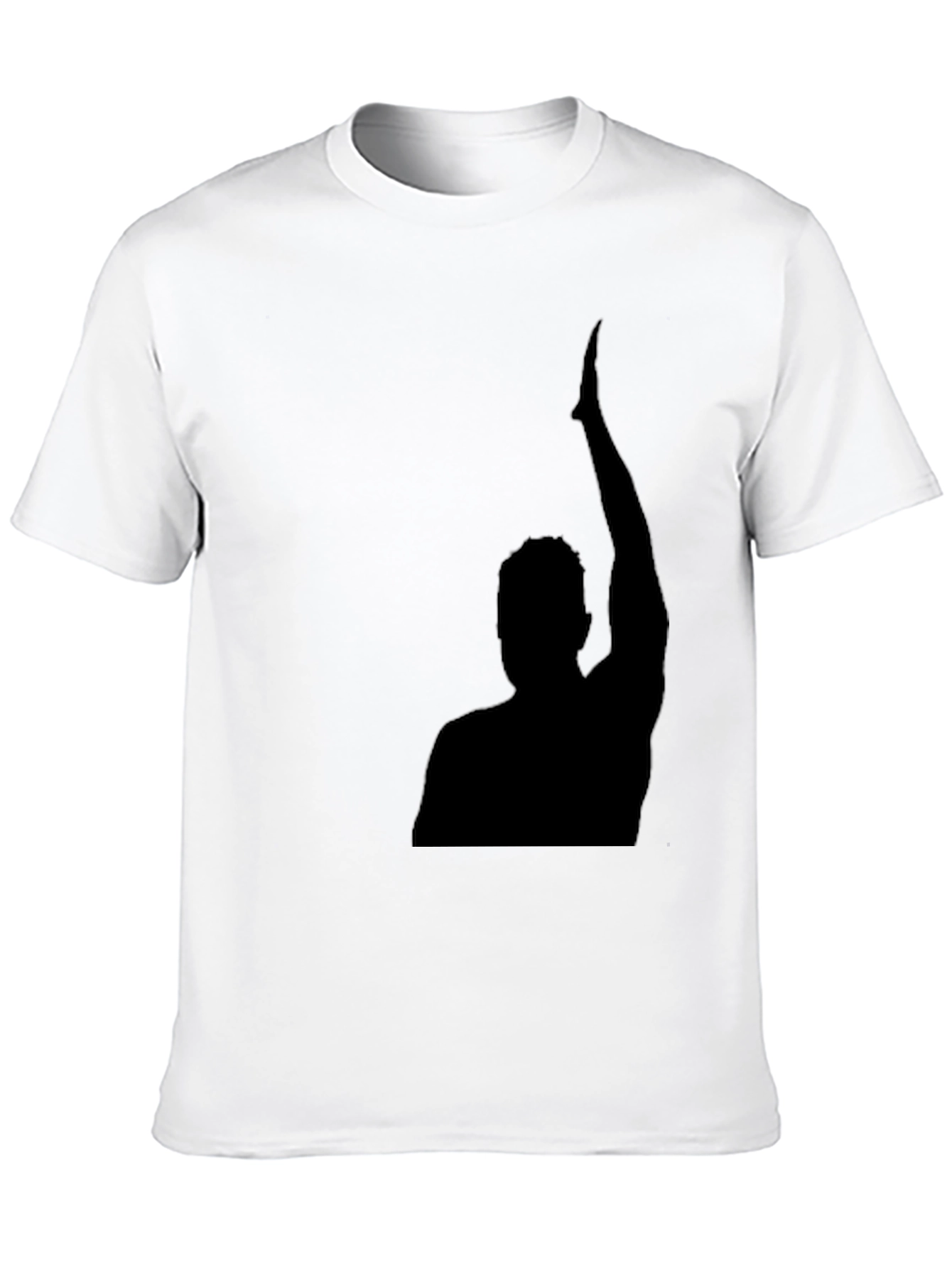Black Silhouette Graphic Black T-Shirt view 10