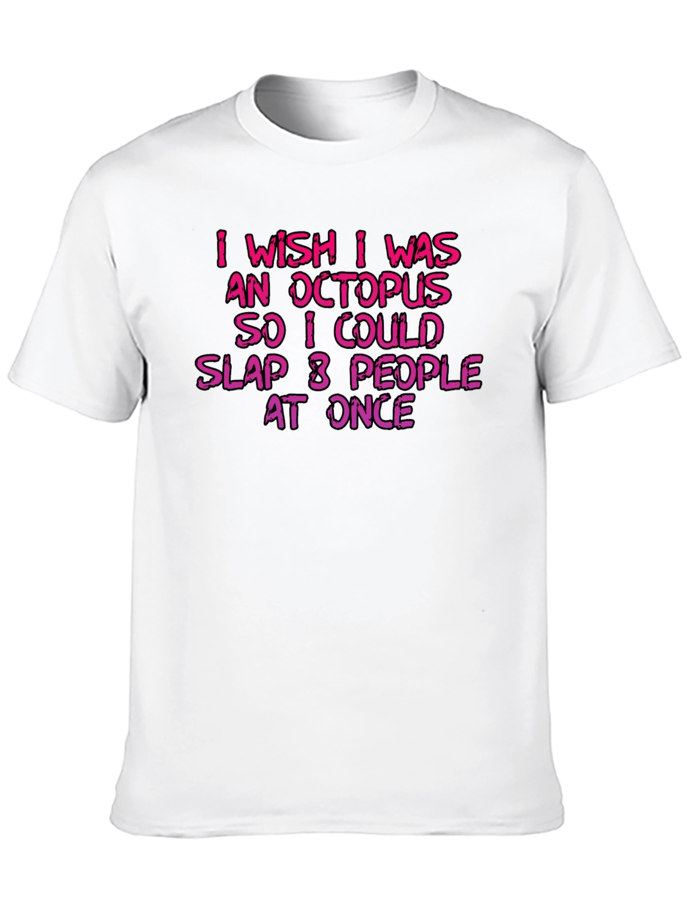 Black Octopus Slap Graphic T-Shirt - Funny Novelty Tee view 10