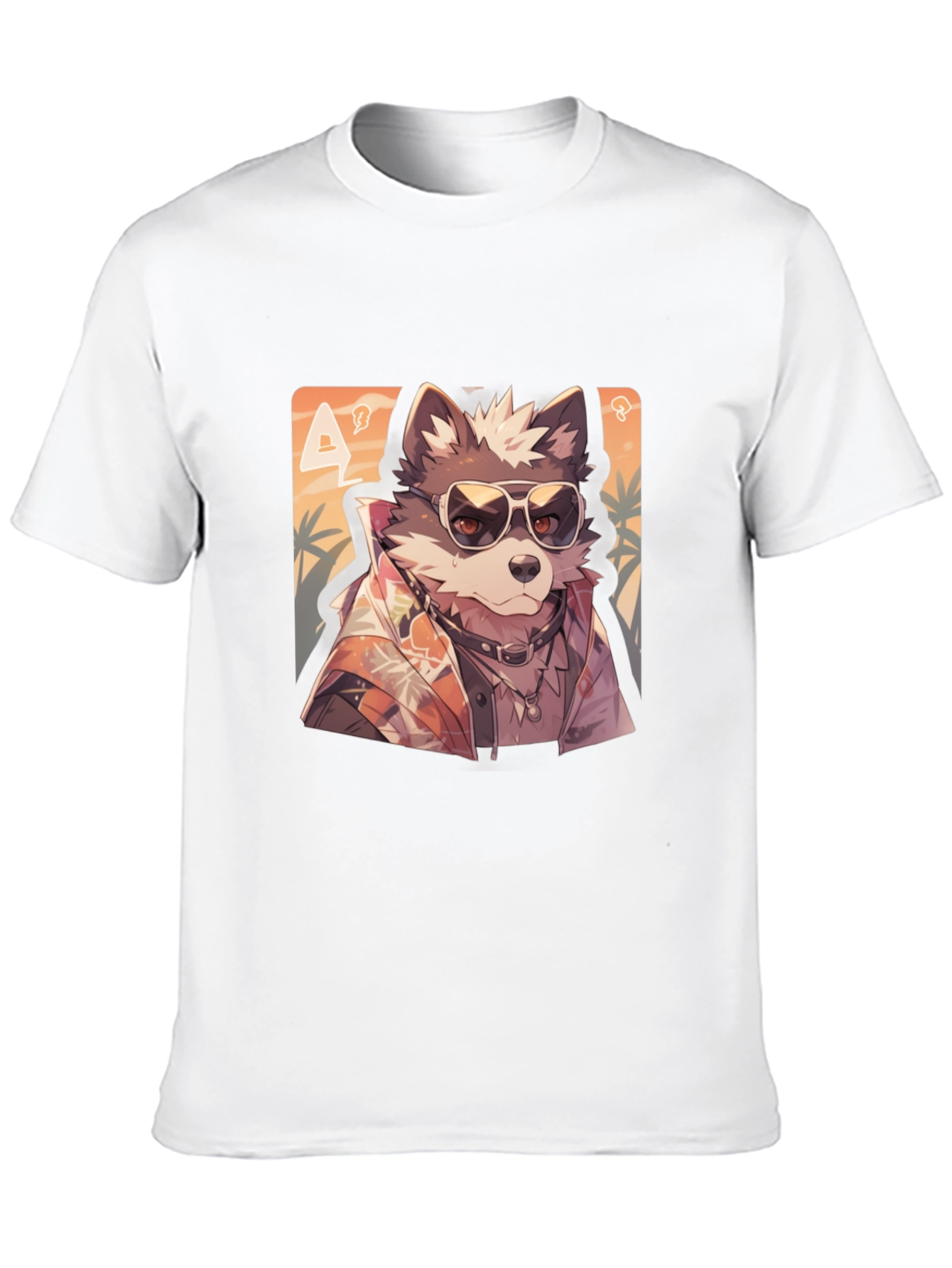 Black Cool Wolf Graphic Tee - Black T-Shirt view 10