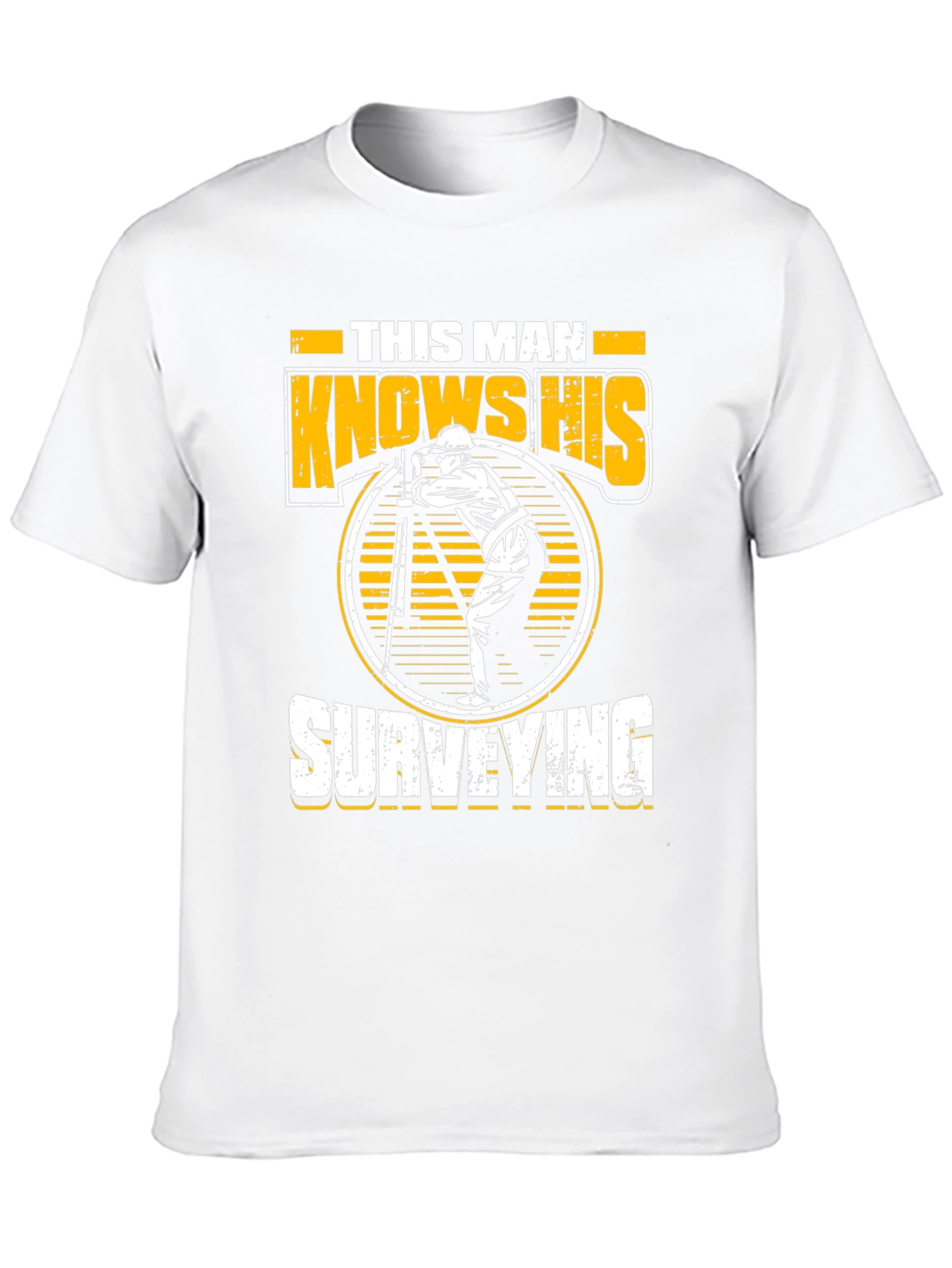 Black Surveyor Graphic Tee - This Man Knows His Surveying view 10