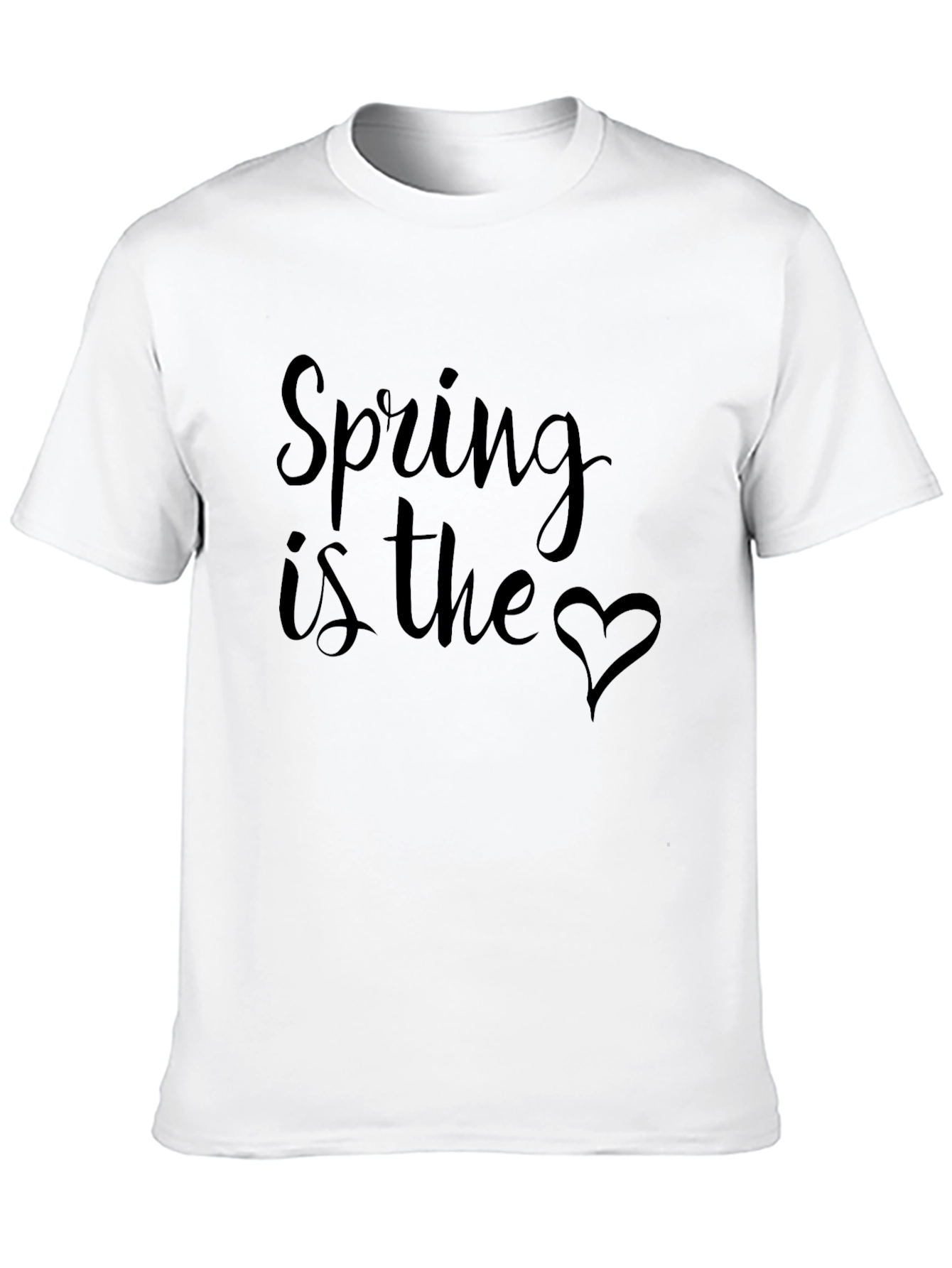 Black Spring Is The Heart Graphic Tee view 10